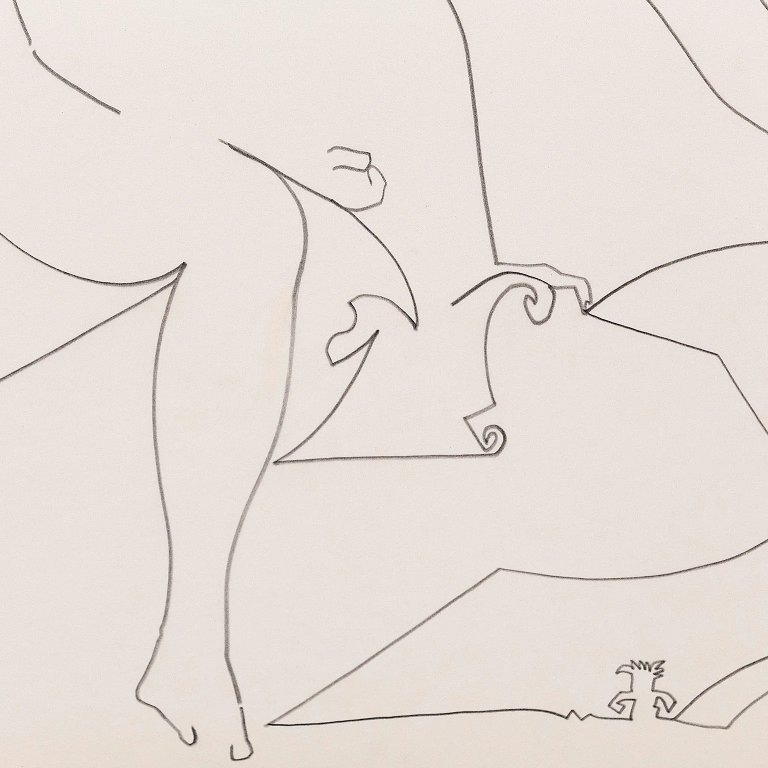 HAROLD TOWN "FOUR NUDES" DRAWING, 1984 - Image 10