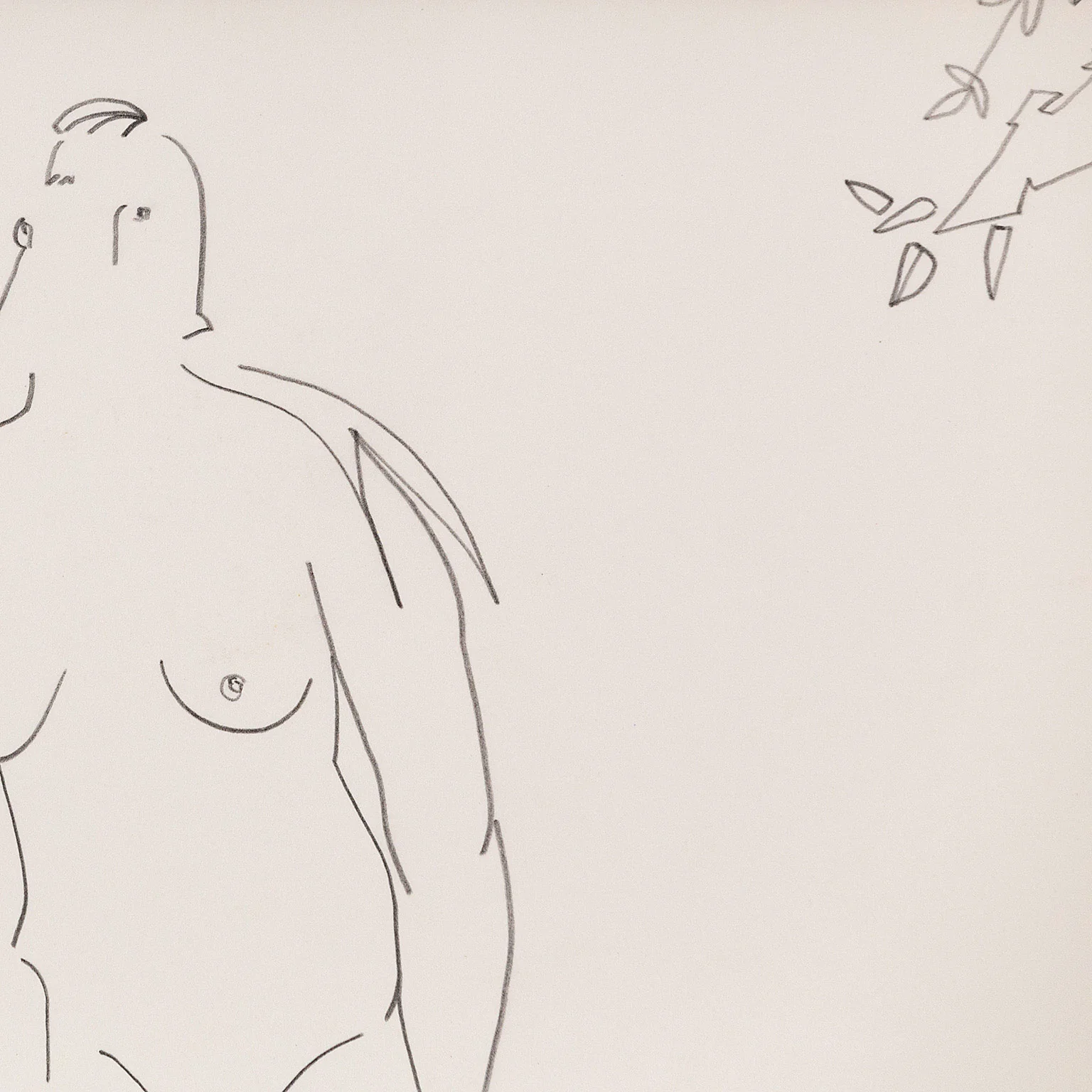 HAROLD TOWN "FOUR NUDES" DRAWING, 1984 - Image 9
