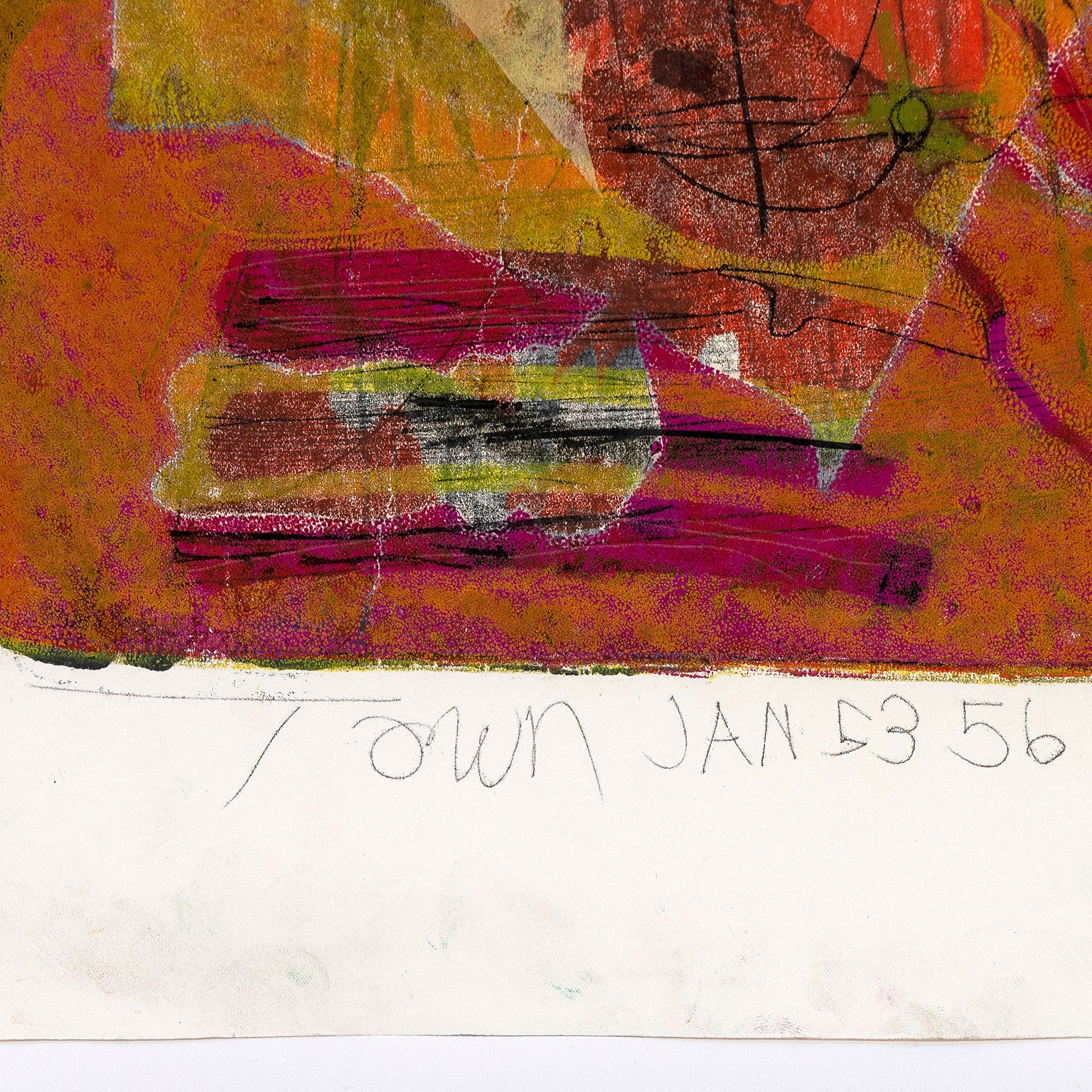 HAROLD TOWN "SHUNG KANG" SINGLE AUTOGRAPHIC PRINT, 1956 - Image 3