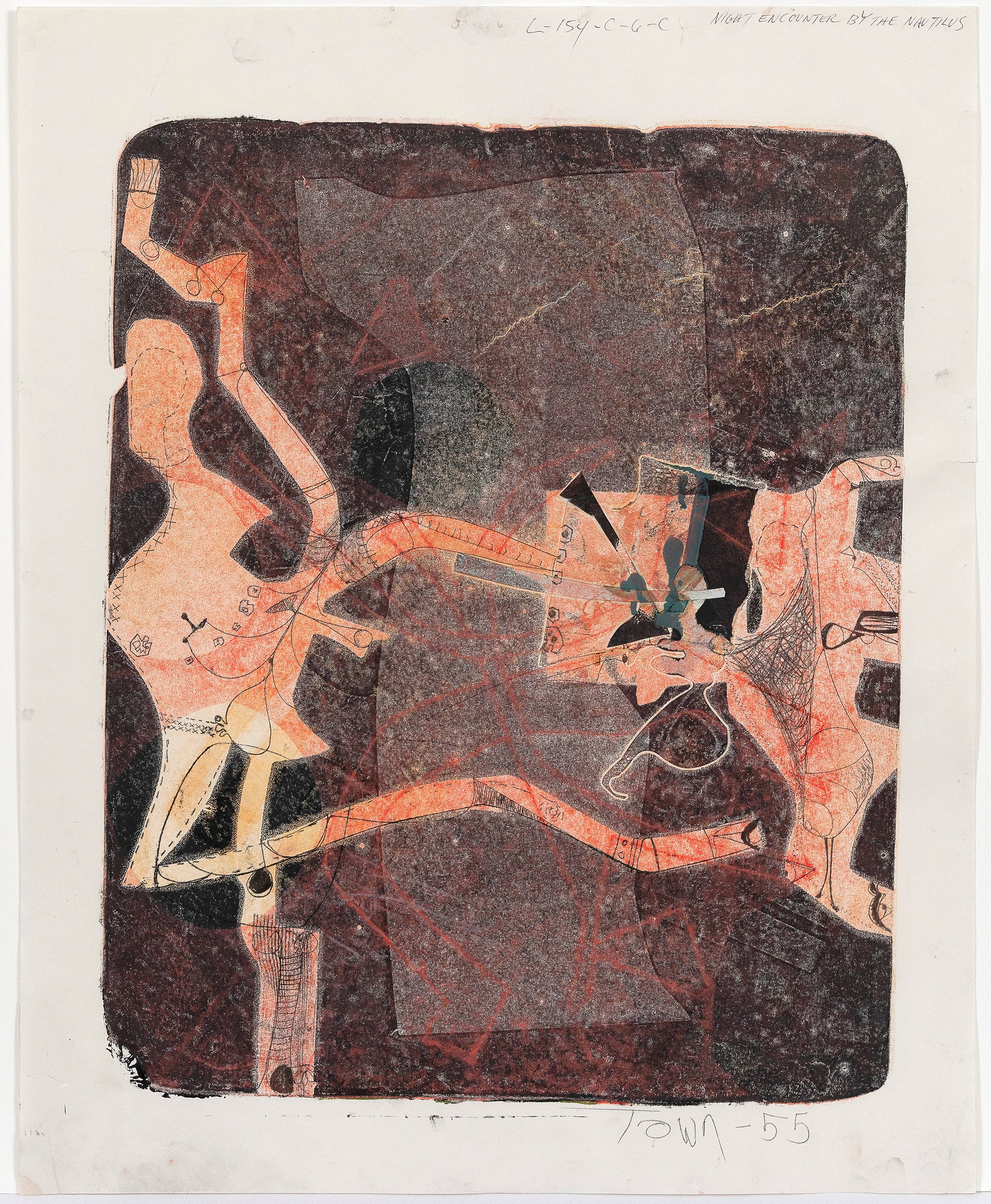 HAROLD TOWN "NAUTILUS" SINGLE AUTOGRAPHIC PRINT, 1955 - Image 13