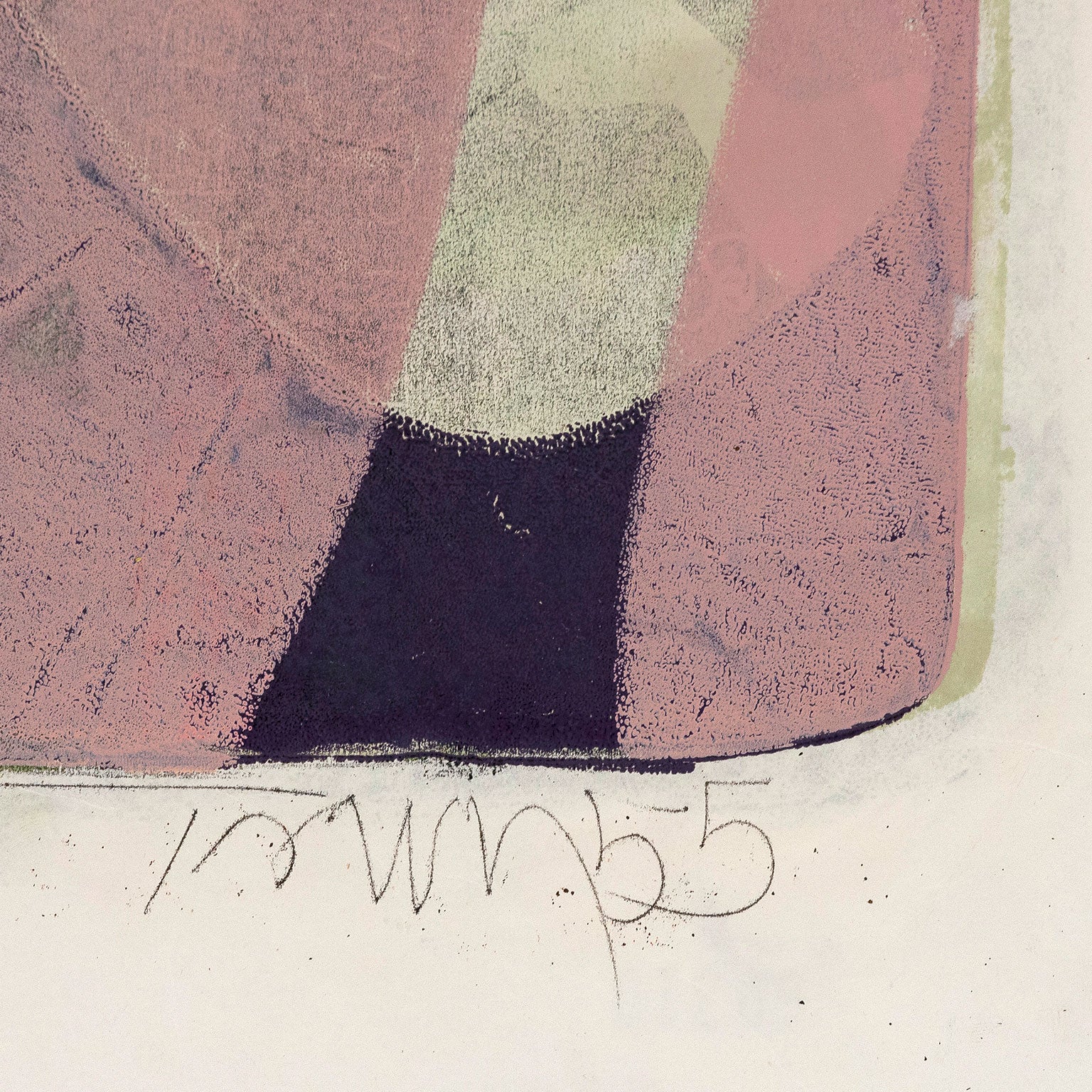 HAROLD TOWN "MAUVE MAGIC" SINGLE AUTOGRAPHIC PRINT, 1955 - Image 3