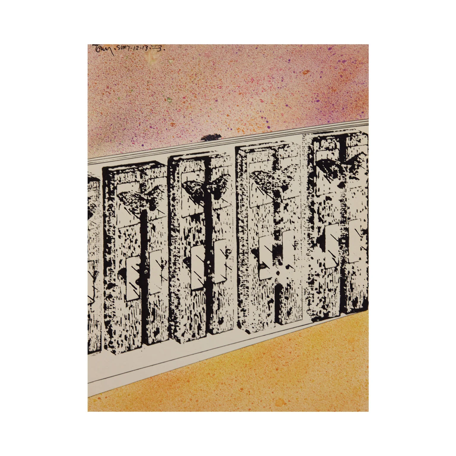 HAROLD TOWN "MEMORY WALL" 1973 - Image 2