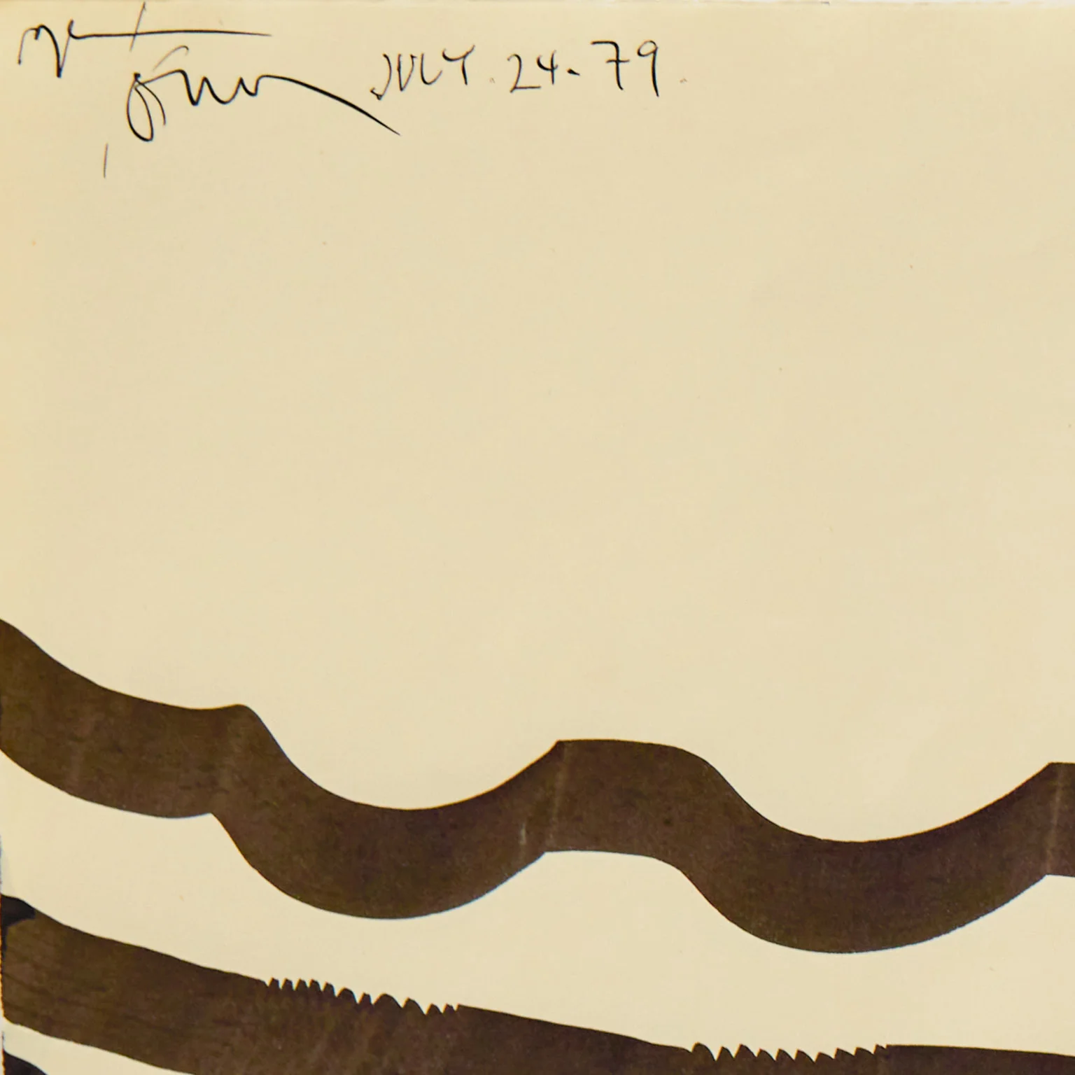 HAROLD TOWN "OCEAN #3" DRAWING, 1979 - Image 3