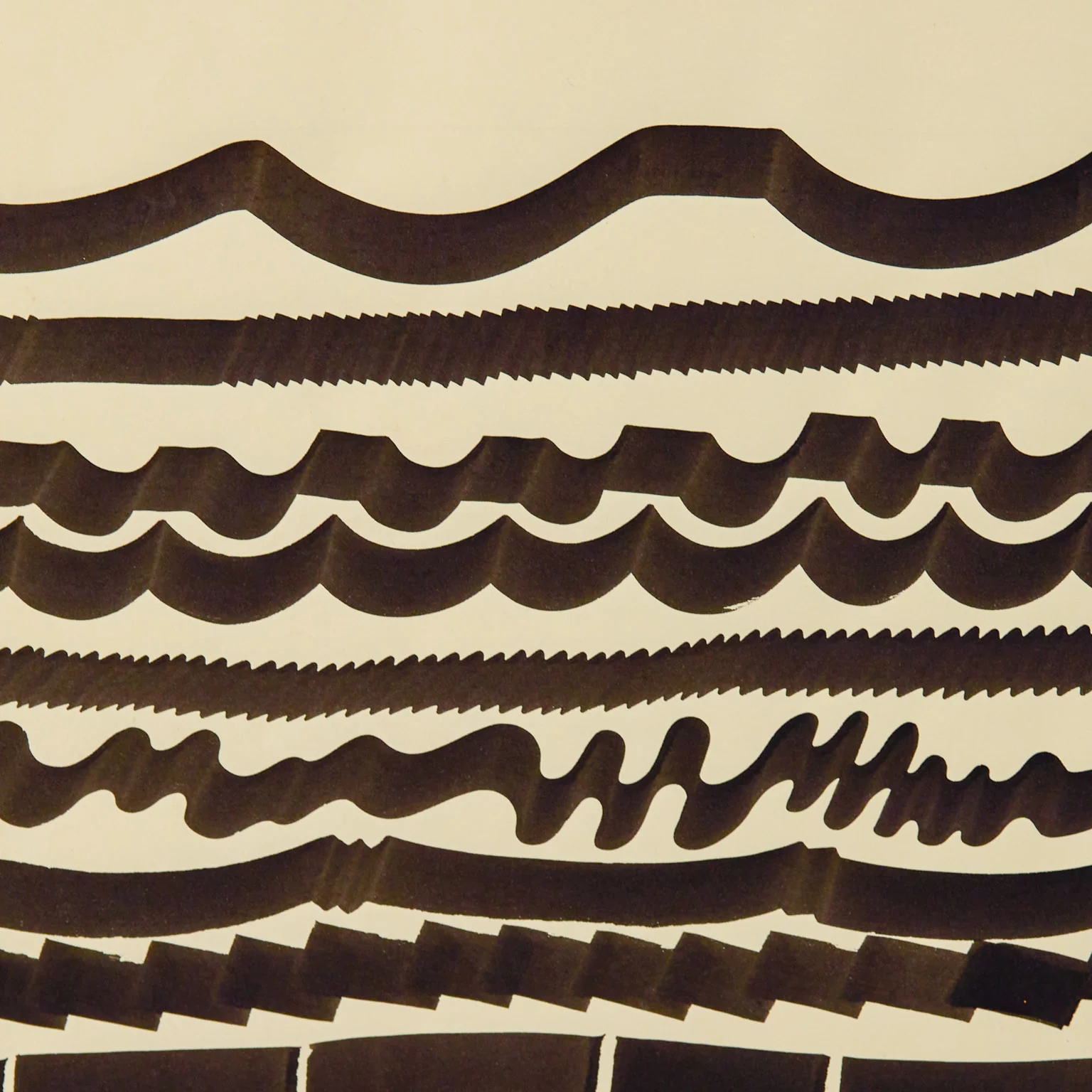 HAROLD TOWN "OCEAN #3" DRAWING, 1979 - Image 5