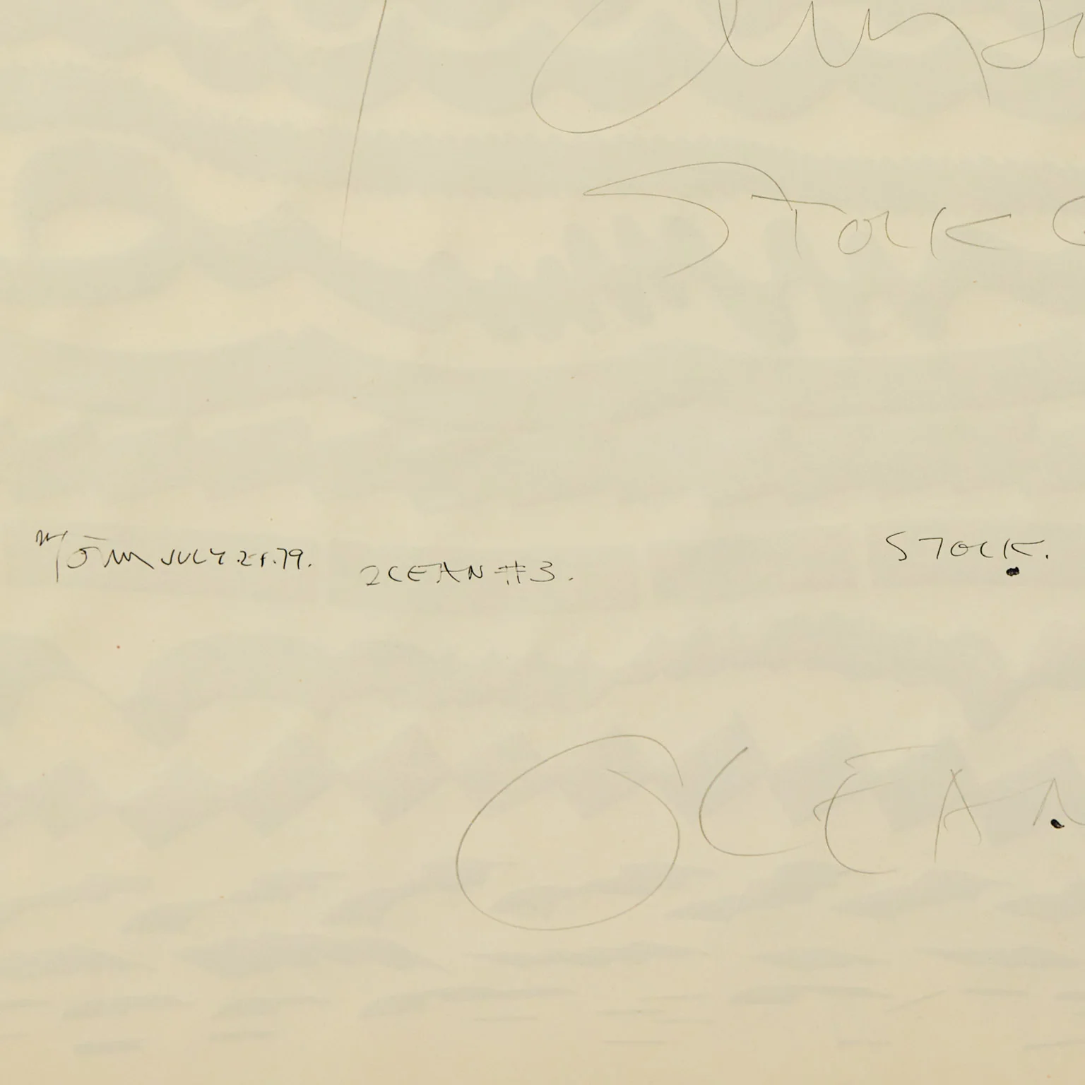 HAROLD TOWN "OCEAN #3" DRAWING, 1979 - Image 9