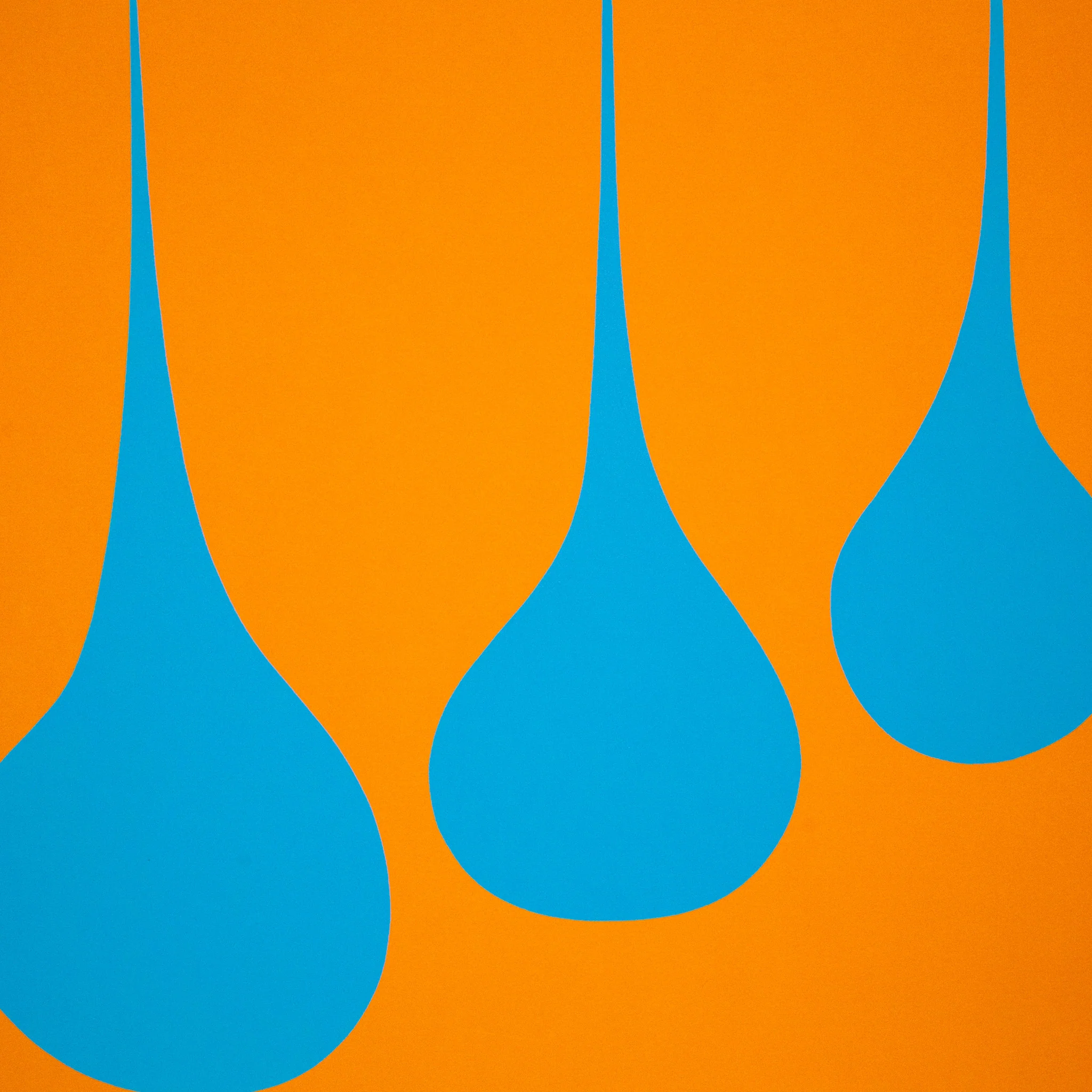 HAROLD TOWN "ORANGE BLUE STRETCH" LITHO 1971 - Image 4
