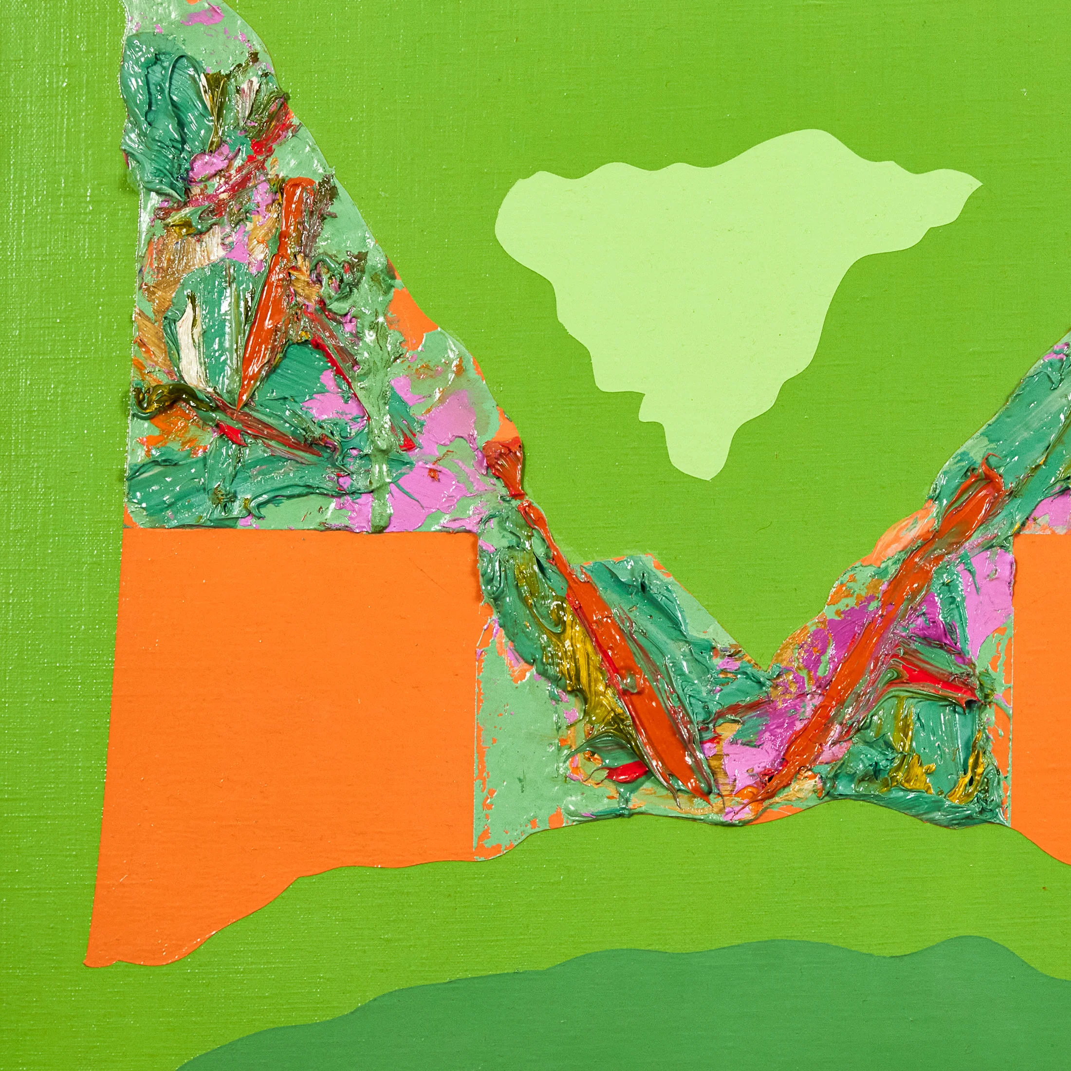 HAROLD TOWN "PARK #52" OIL ON CANVAS, 1973 - Image 5