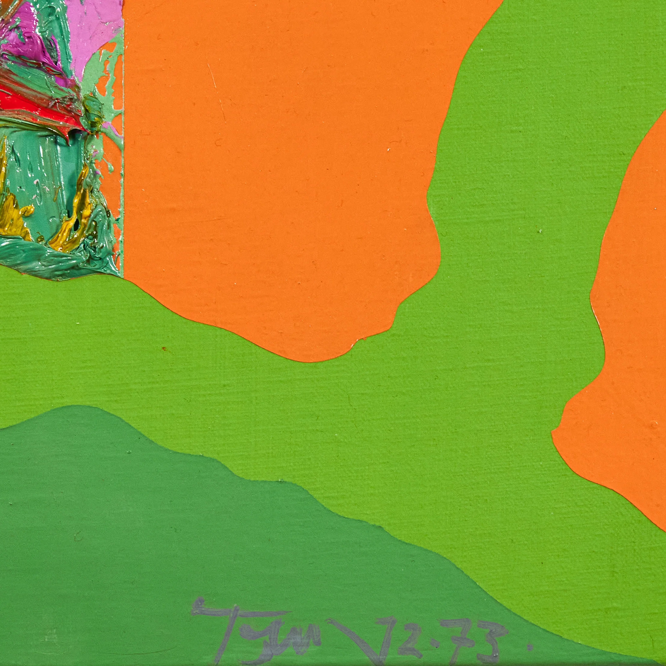 HAROLD TOWN "PARK #52" OIL ON CANVAS, 1973 - Image 6