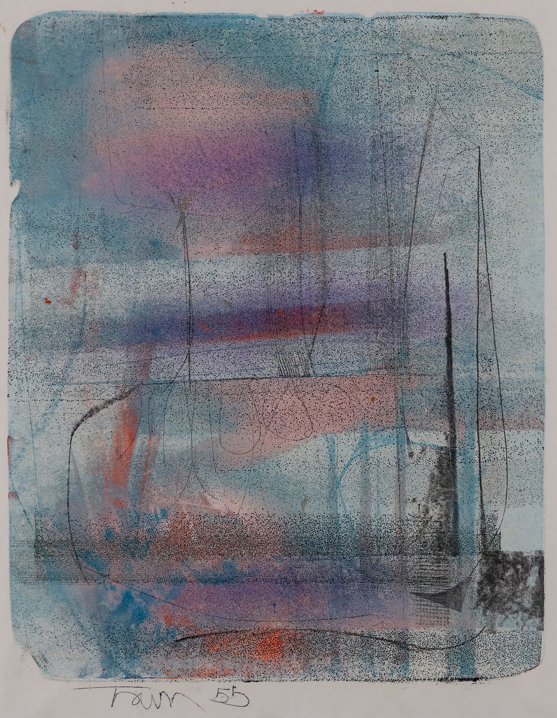 HAROLD TOWN "EARLY MORNING WITH HOKUSAI" SAP, 1955 - Image 9