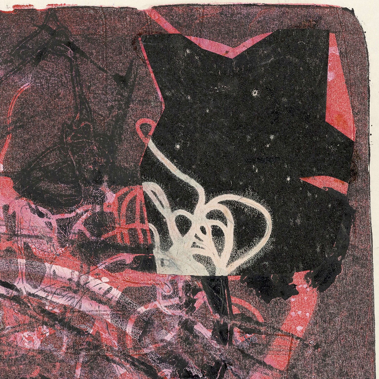HAROLD TOWN "SINGLE AUTOGRAPHIC PRINT -BLACK BERRY", 1955 - Image 5