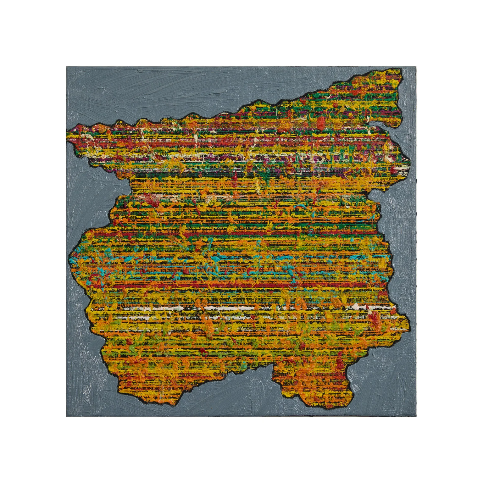 HAROLD TOWN "SNAP" OIL AND LUCITE ON CANVAS, c. 1973 - Image 3