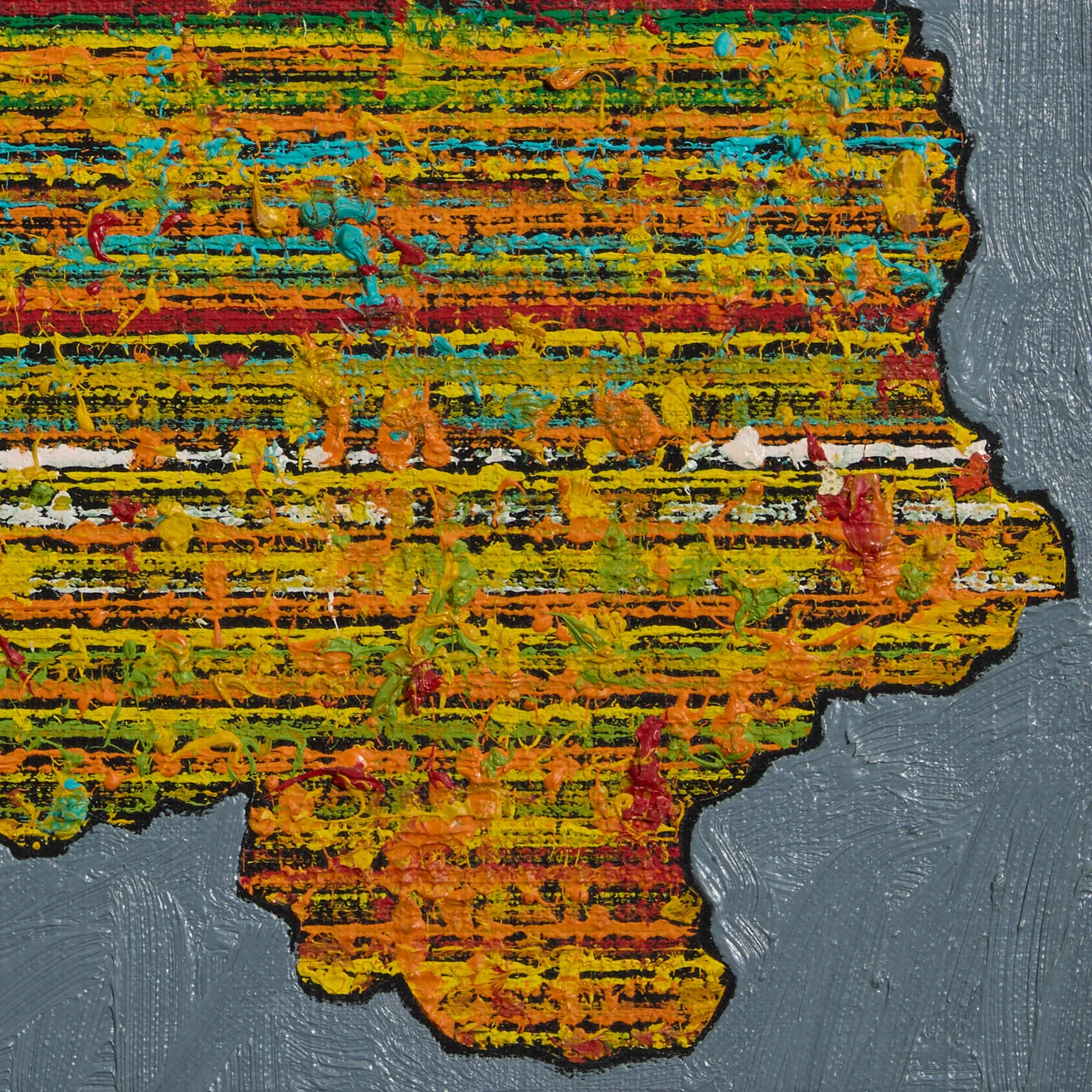 HAROLD TOWN "SNAP" OIL AND LUCITE ON CANVAS, c. 1973 - Image 4