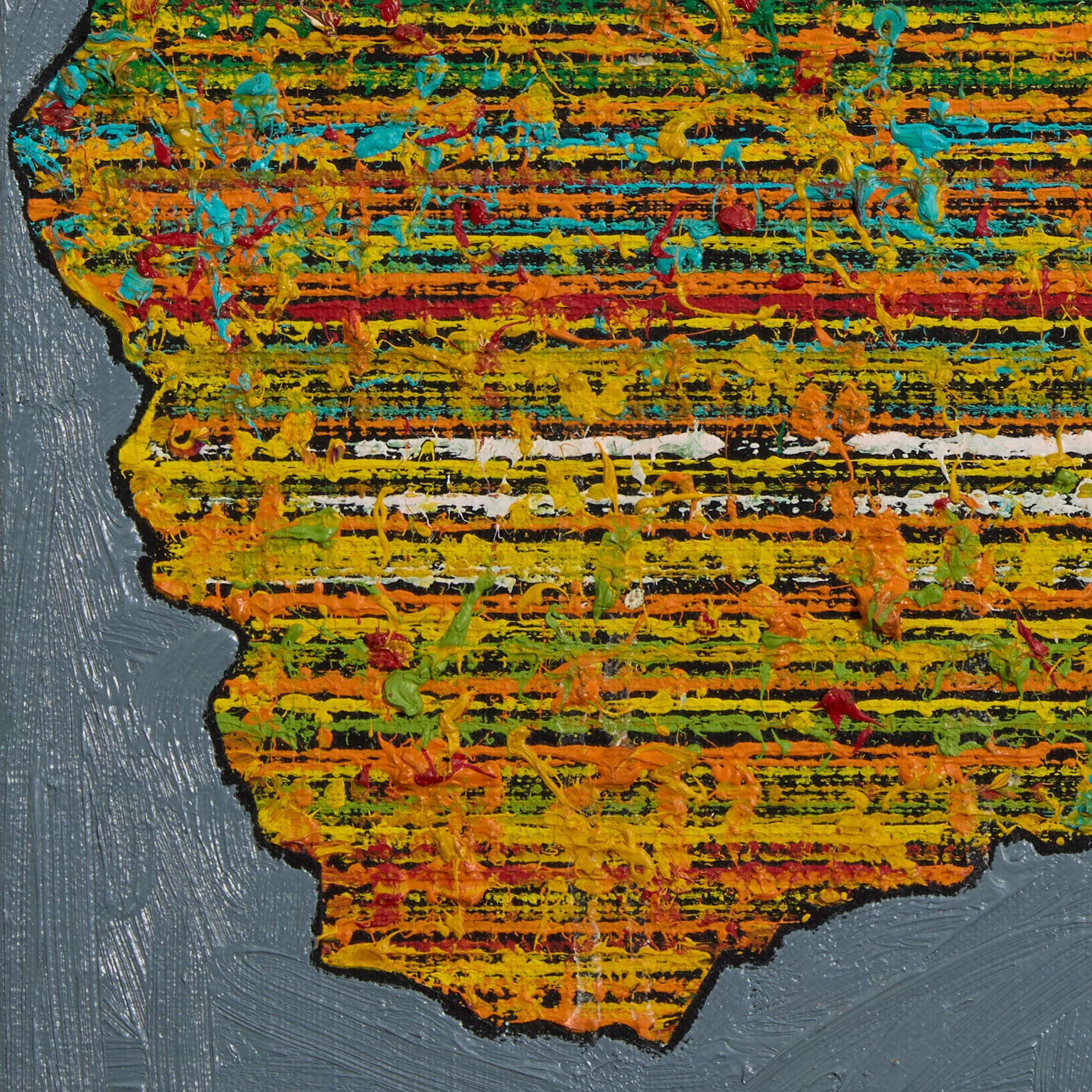 HAROLD TOWN "SNAP" OIL AND LUCITE ON CANVAS, c. 1973 - Image 7