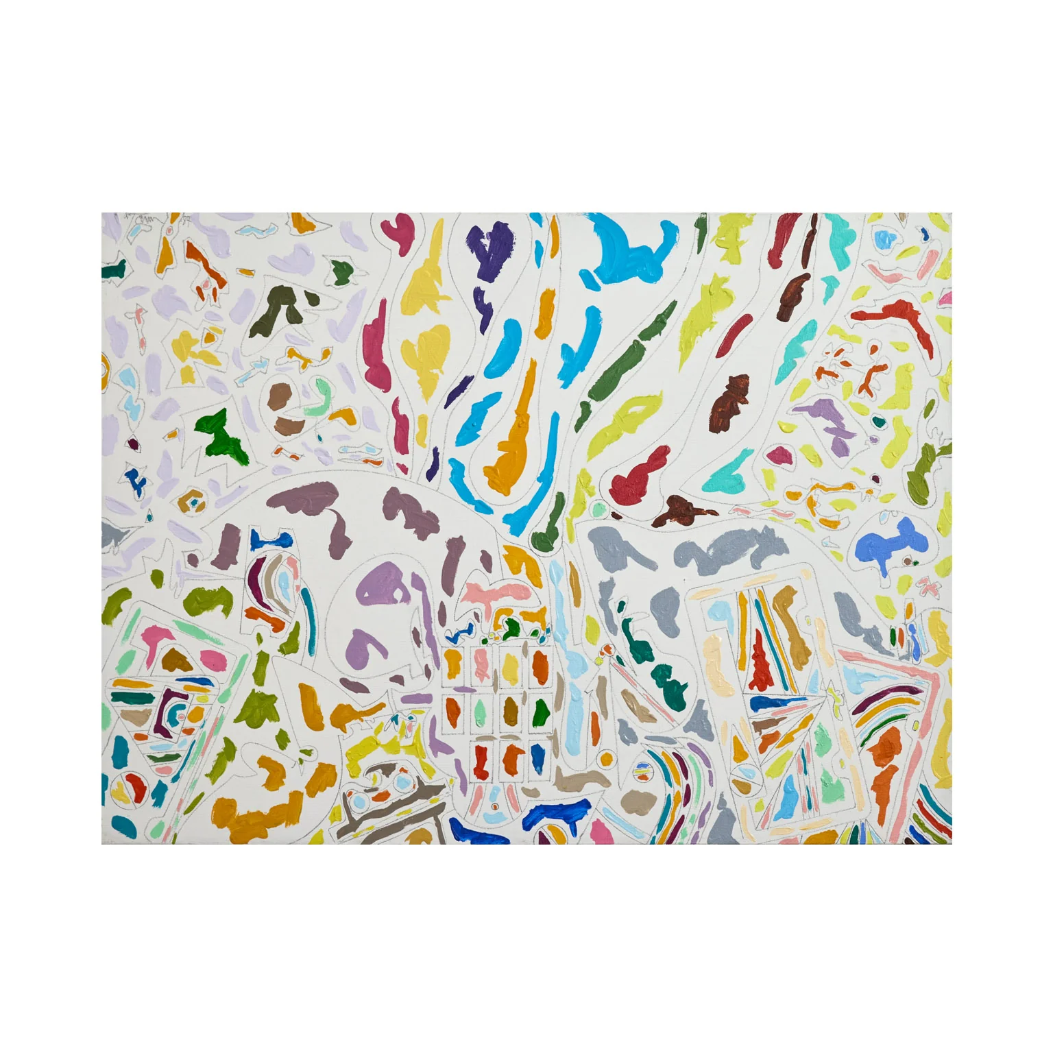 HAROLD TOWN "SWATCH #3" PAINTING, 1987 - Image 3