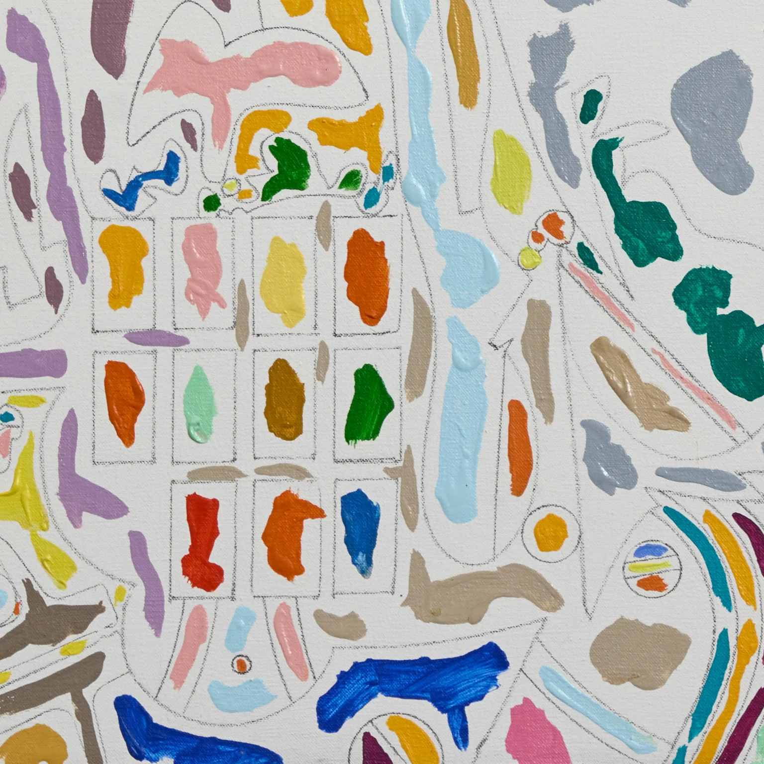 HAROLD TOWN "SWATCH #3" PAINTING, 1987 - Image 4