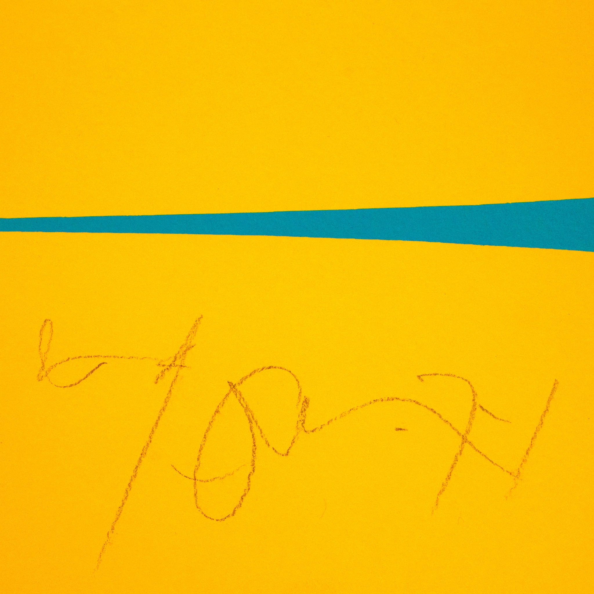 HAROLD TOWN "TANGERINE BLUE STRETCH" LITHO 1971 - Image 3