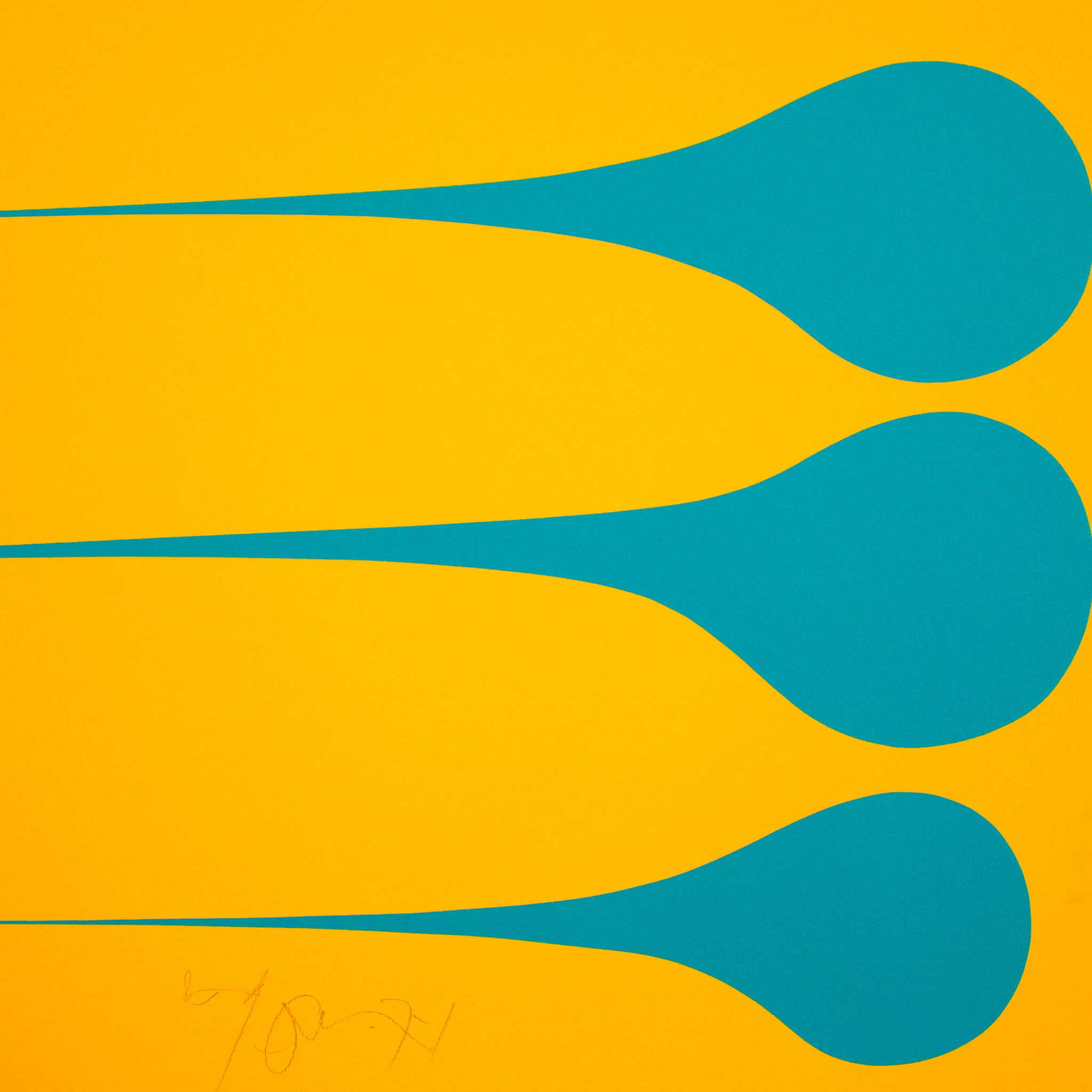 HAROLD TOWN "TANGERINE BLUE STRETCH" LITHO 1971 - Image 6