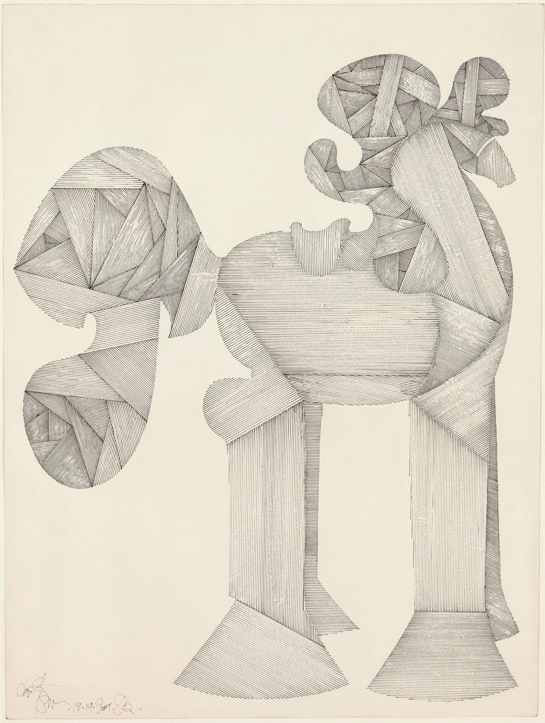 HAROLD TOWN "TOY HORSE #179" DRAWING, 1982 - Image 3
