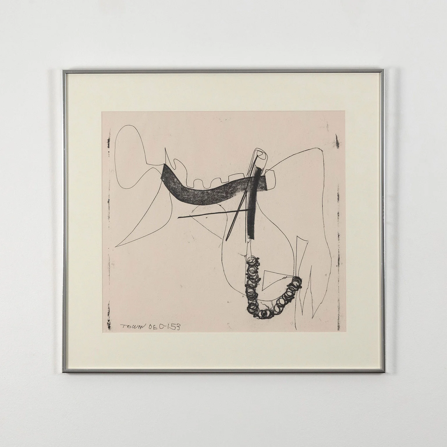 HAROLD TOWN "LINES AND LOOPS" MONOTYPE, 1953 - Image 2