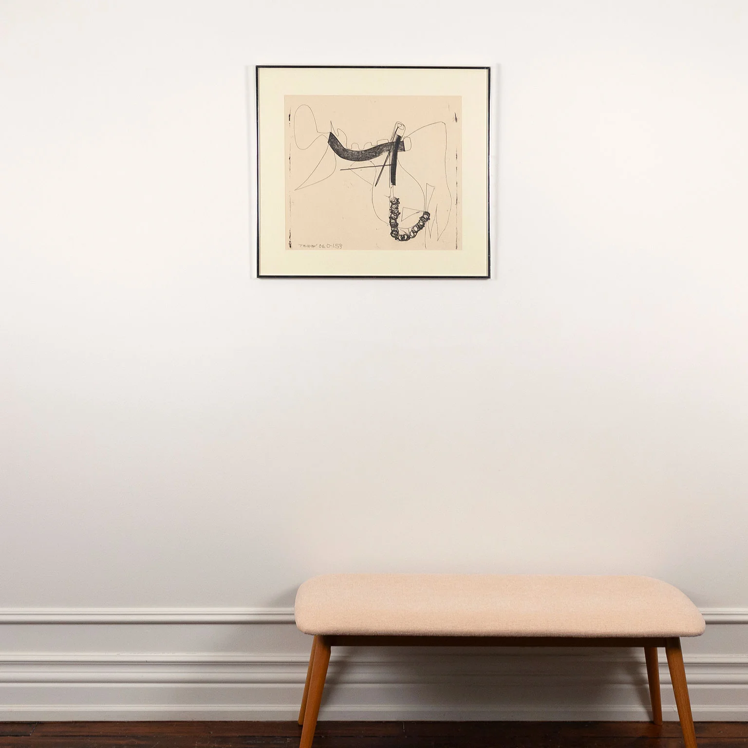 HAROLD TOWN "LINES AND LOOPS" MONOTYPE, 1953 - Image 9
