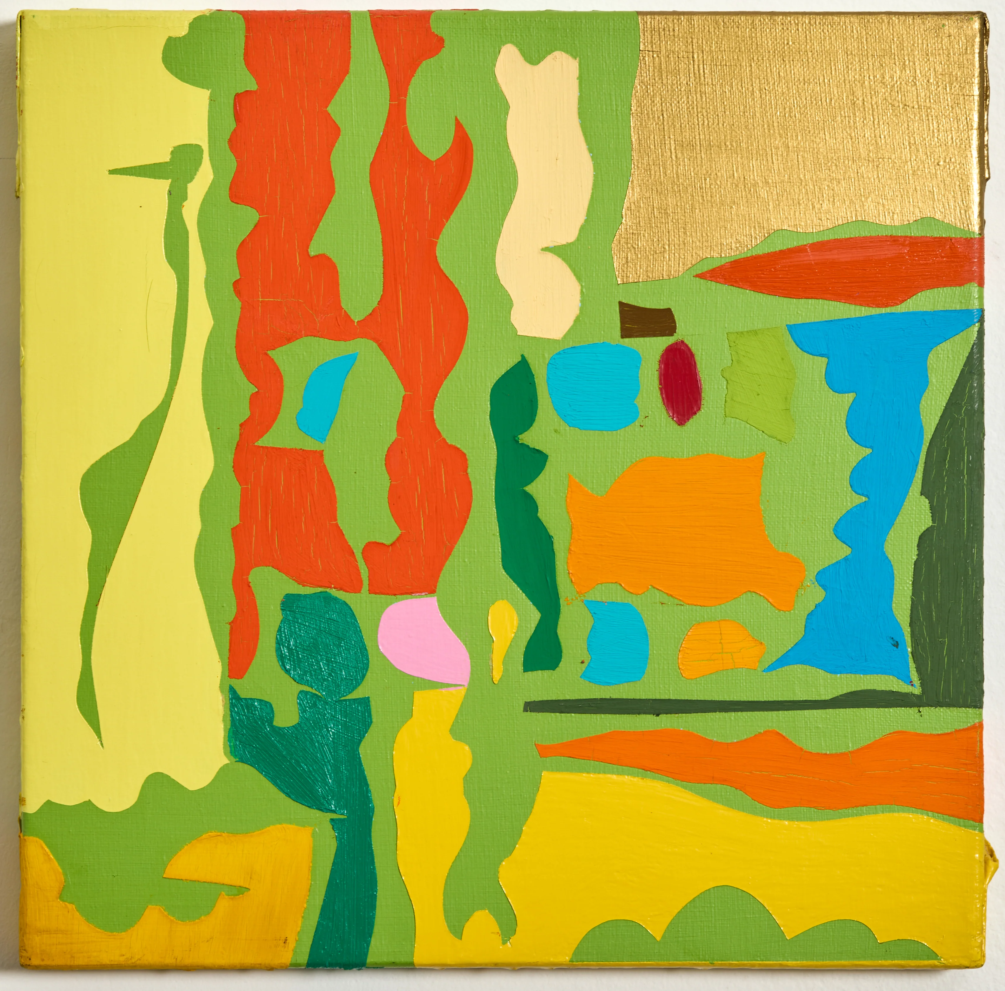 HAROLD TOWN "UNTITLED (PARK)" OIL AND LUCITE ON CANVAS, c. 1973 - Image 11