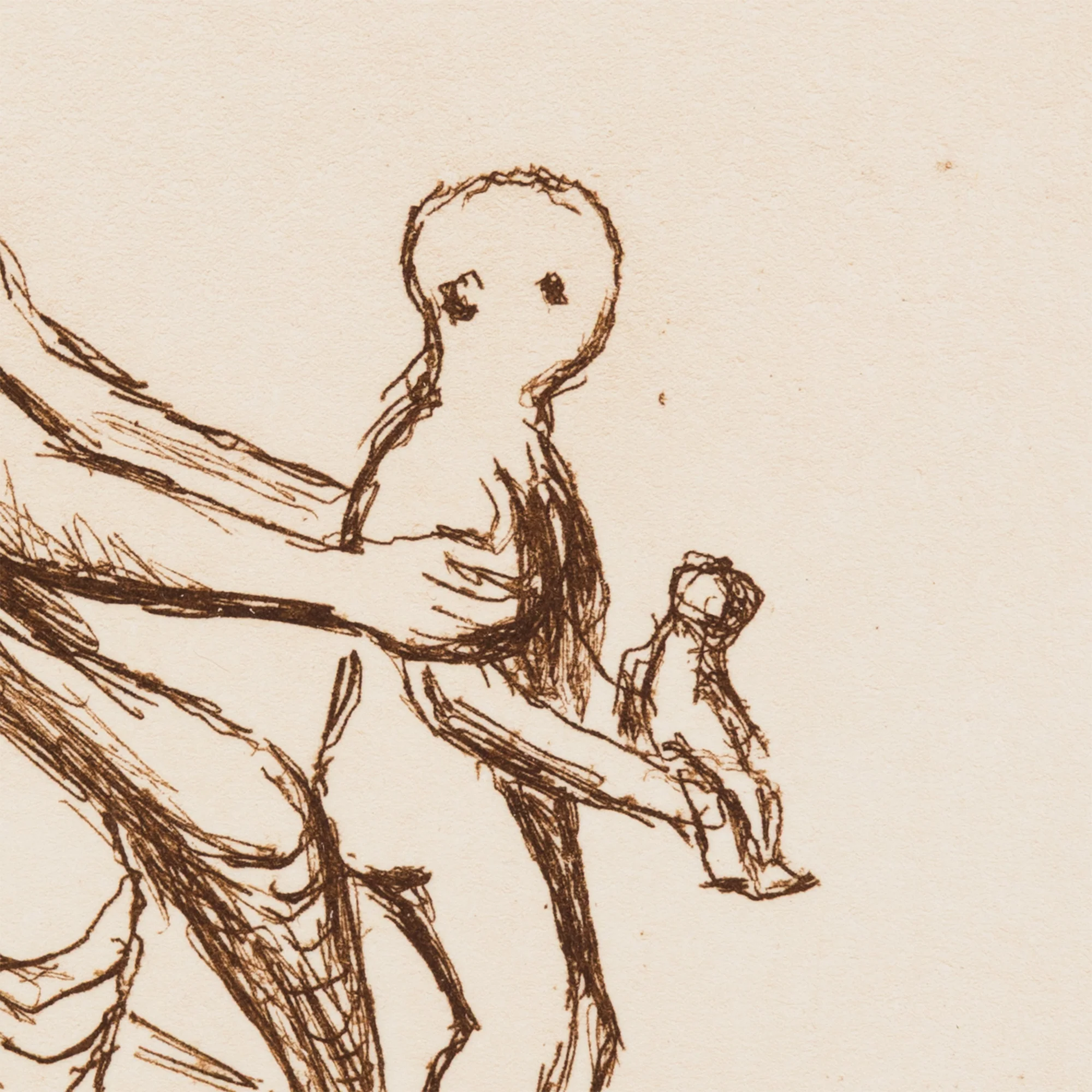HENRY MOORE "MOTHER AND CHILD - PL 4" ETCHING, 1983 - Image 6
