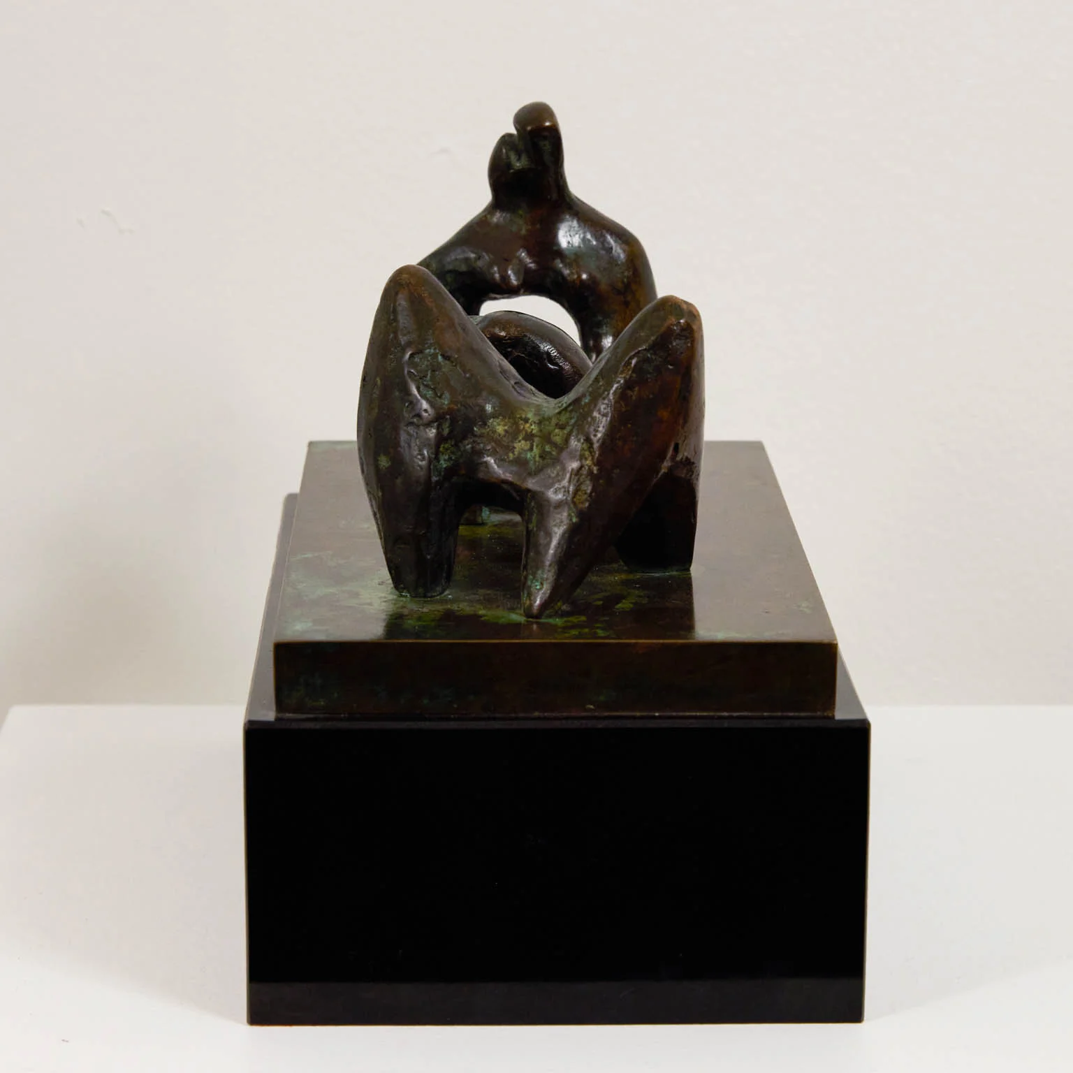 HENRY MOORE "THREE PIECE RECLINING FIGURE" BRONZE, 1963 - Image 3