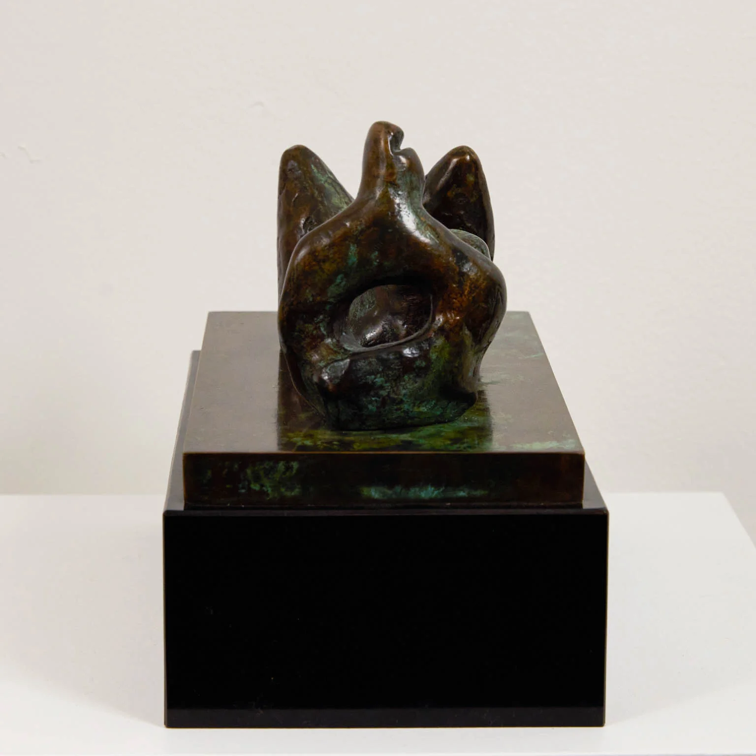 HENRY MOORE "THREE PIECE RECLINING FIGURE" BRONZE, 1963 - Image 7