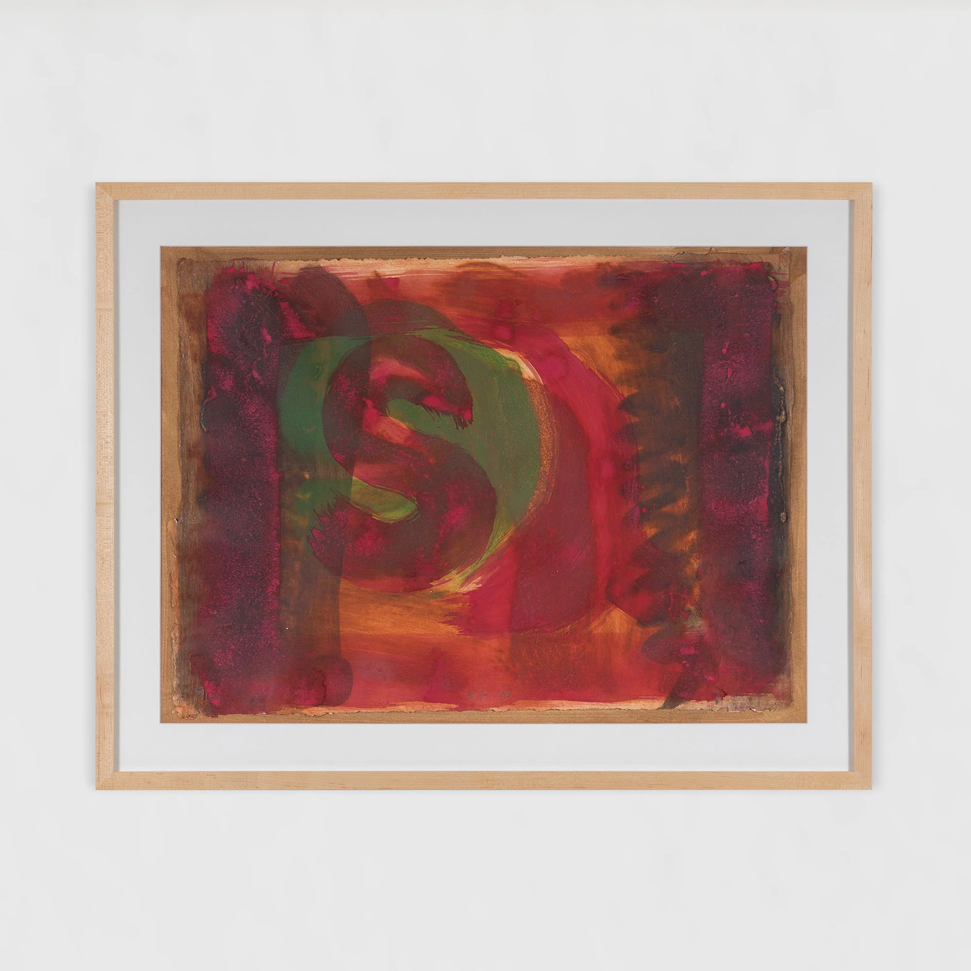 HOWARD HODGKIN "RED LISTENING EAR" 1986 - Image 2