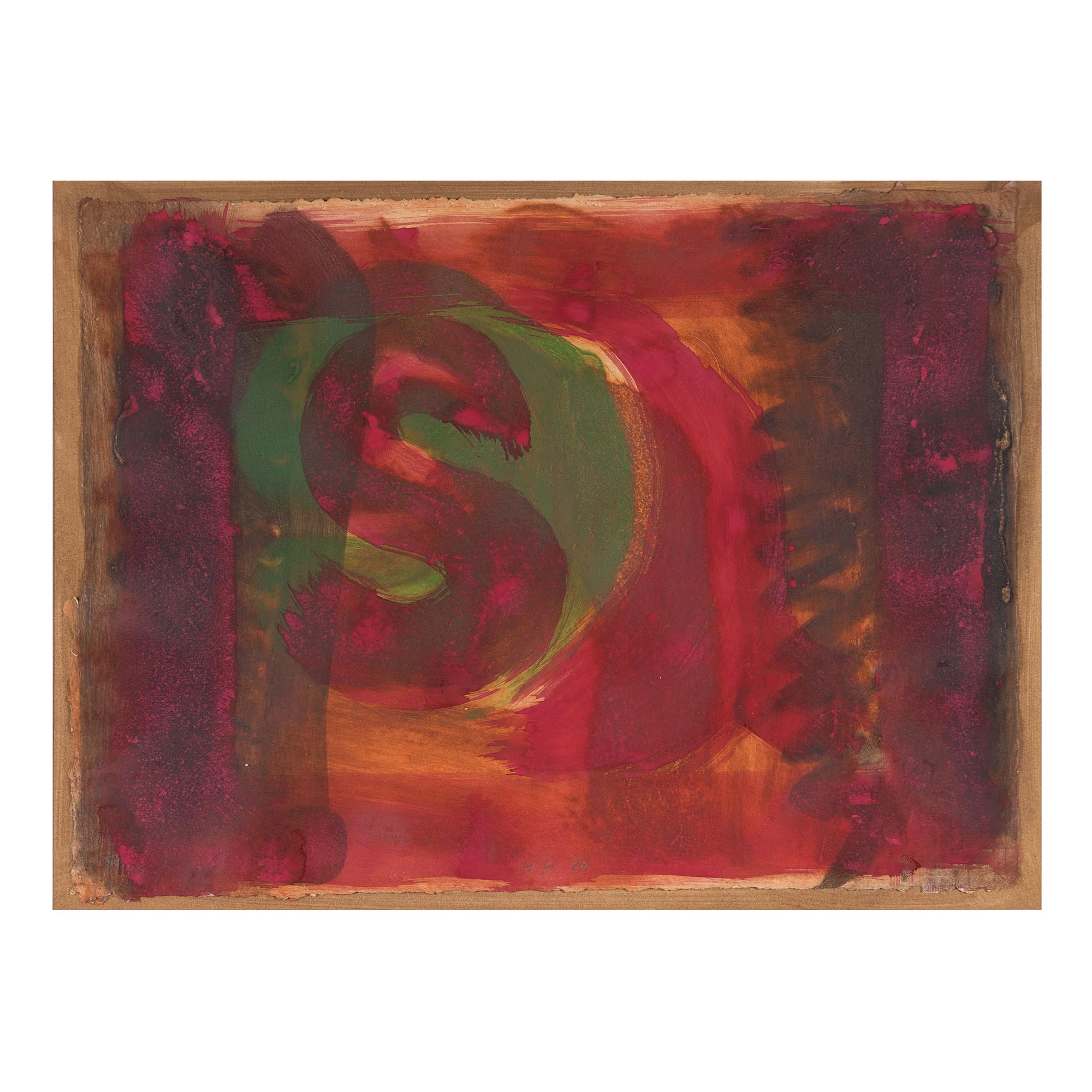 HOWARD HODGKIN "RED LISTENING EAR" 1986 - Image 3