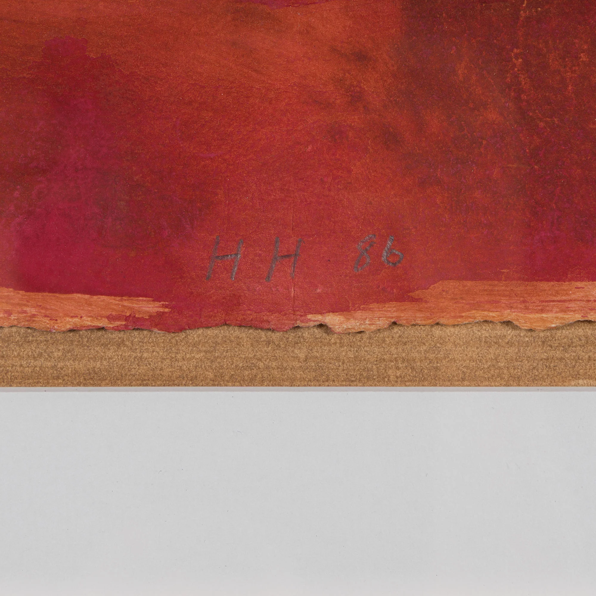 HOWARD HODGKIN "RED LISTENING EAR" 1986 - Image 4