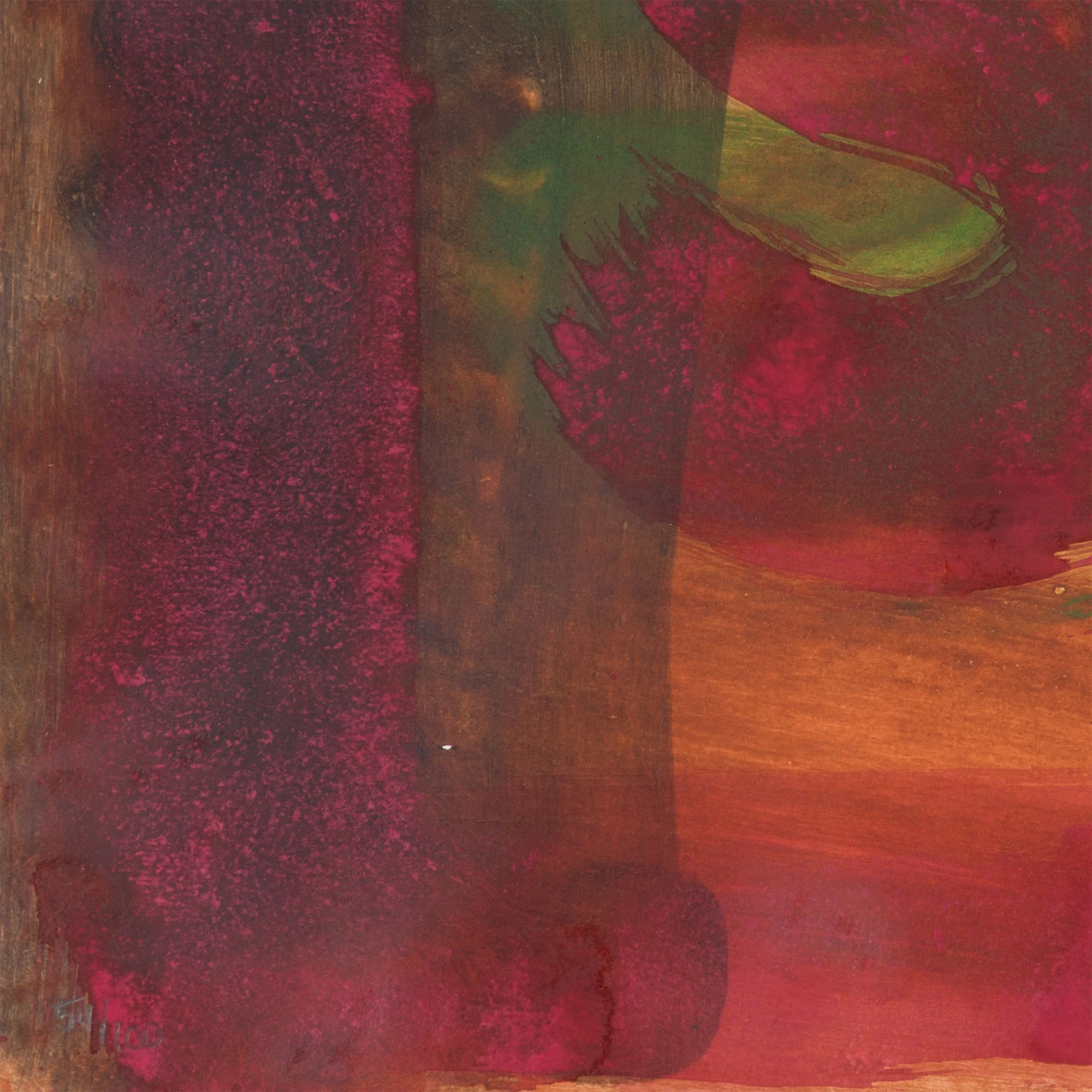 HOWARD HODGKIN "RED LISTENING EAR" 1986 - Image 9
