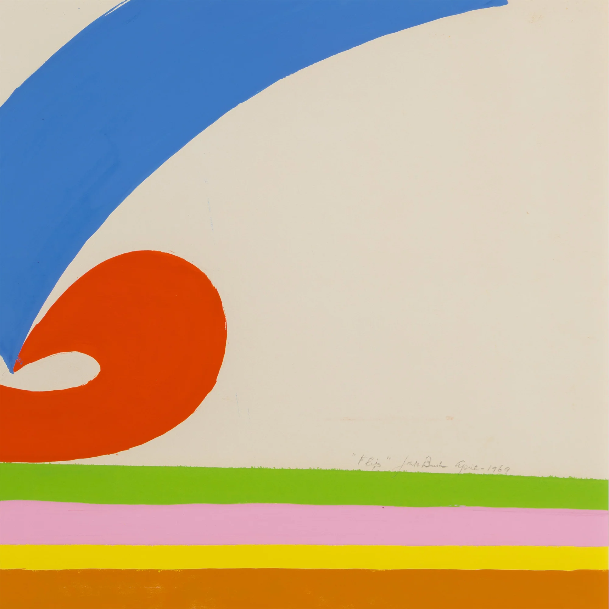 JACK BUSH "FLIP" GOUACHE, 1969 - Image 7