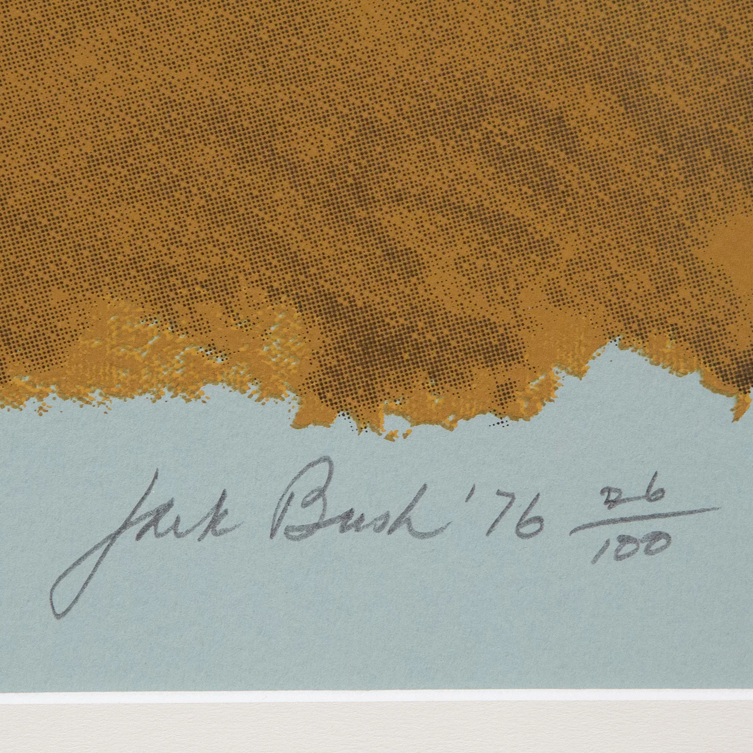 JACK BUSH "JETÉ EN L’AIR" SERIGRAPH, 1976 - Image 4