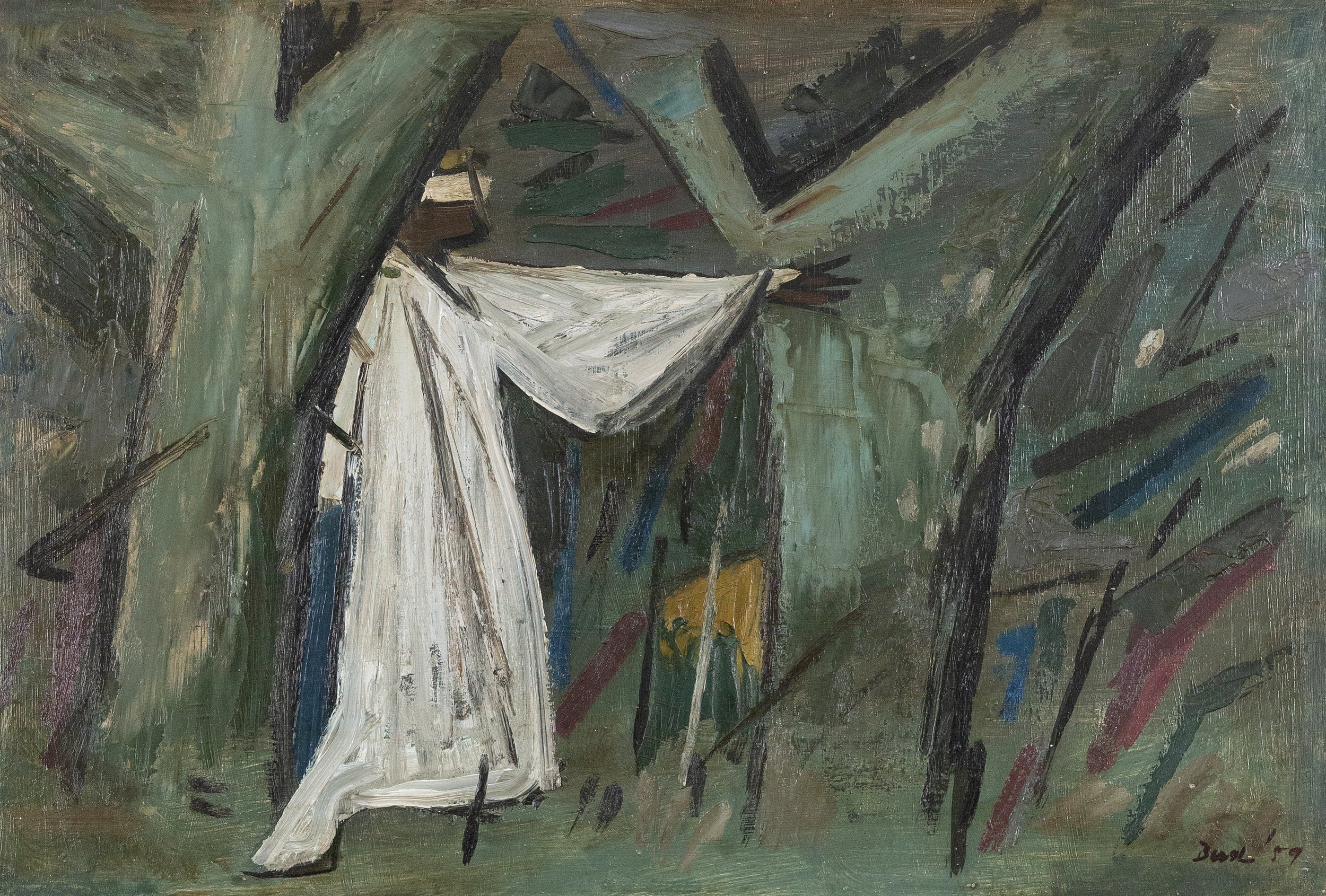 JACK BUSH "THE SEARCHER" OIL ON MASONITE, 1952 - Image 12