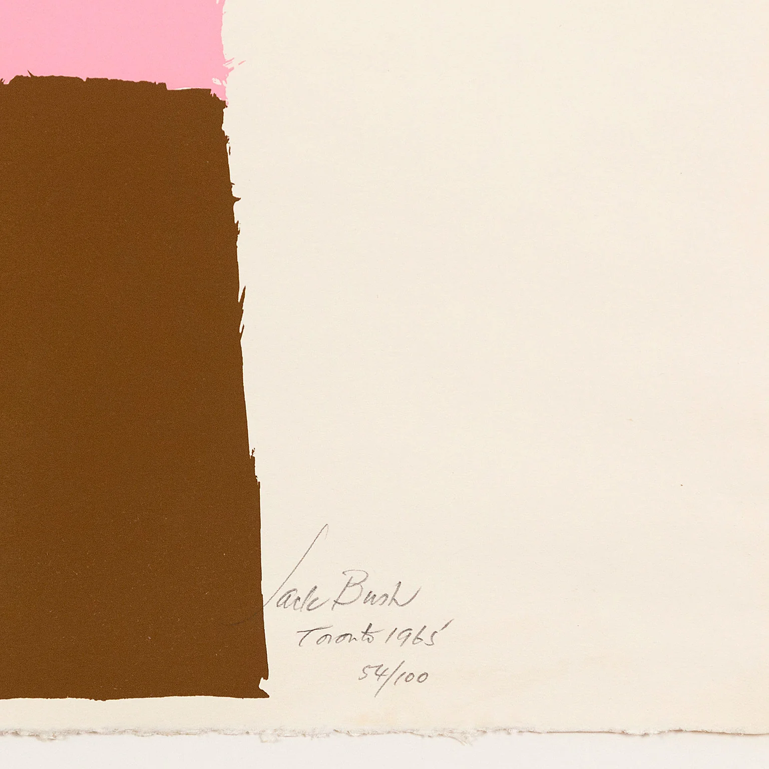 JACK BUSH "TORONTO 20" SILKSCREEN, 1965 - Image 5