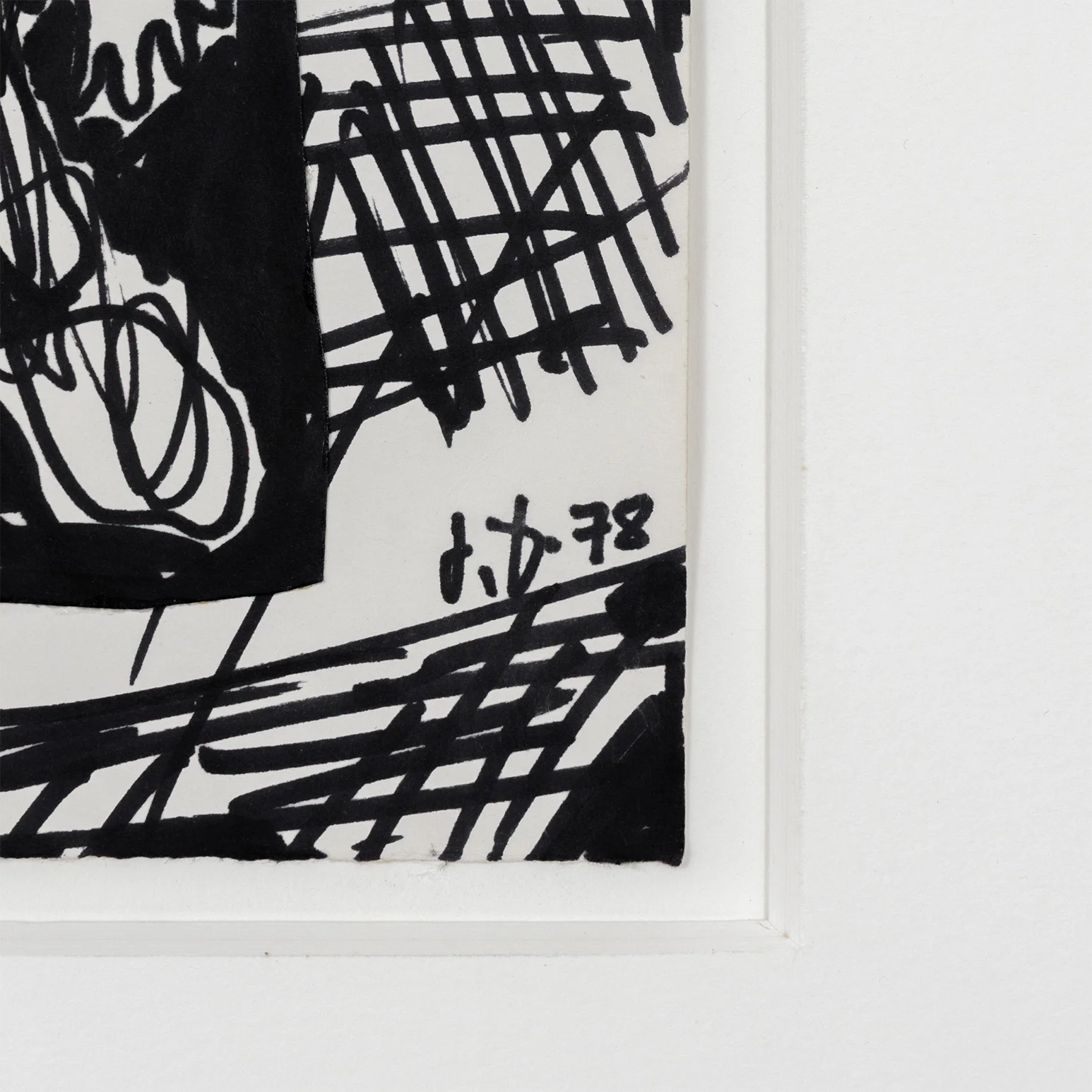 JEAN DUBUFFET "SITUATION XXVIII" COLLAGE, 1978 - Image 4