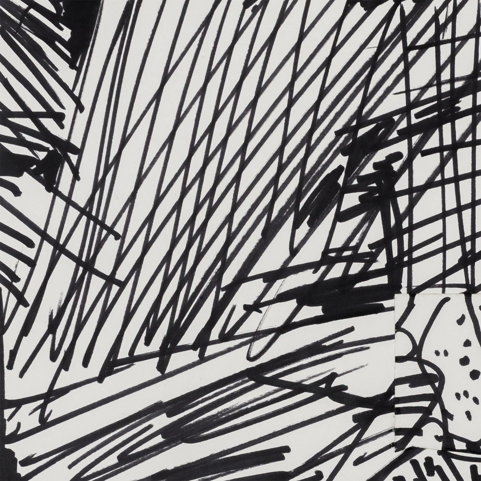 JEAN DUBUFFET "SITUATION XXVIII" COLLAGE, 1978 - Image 6