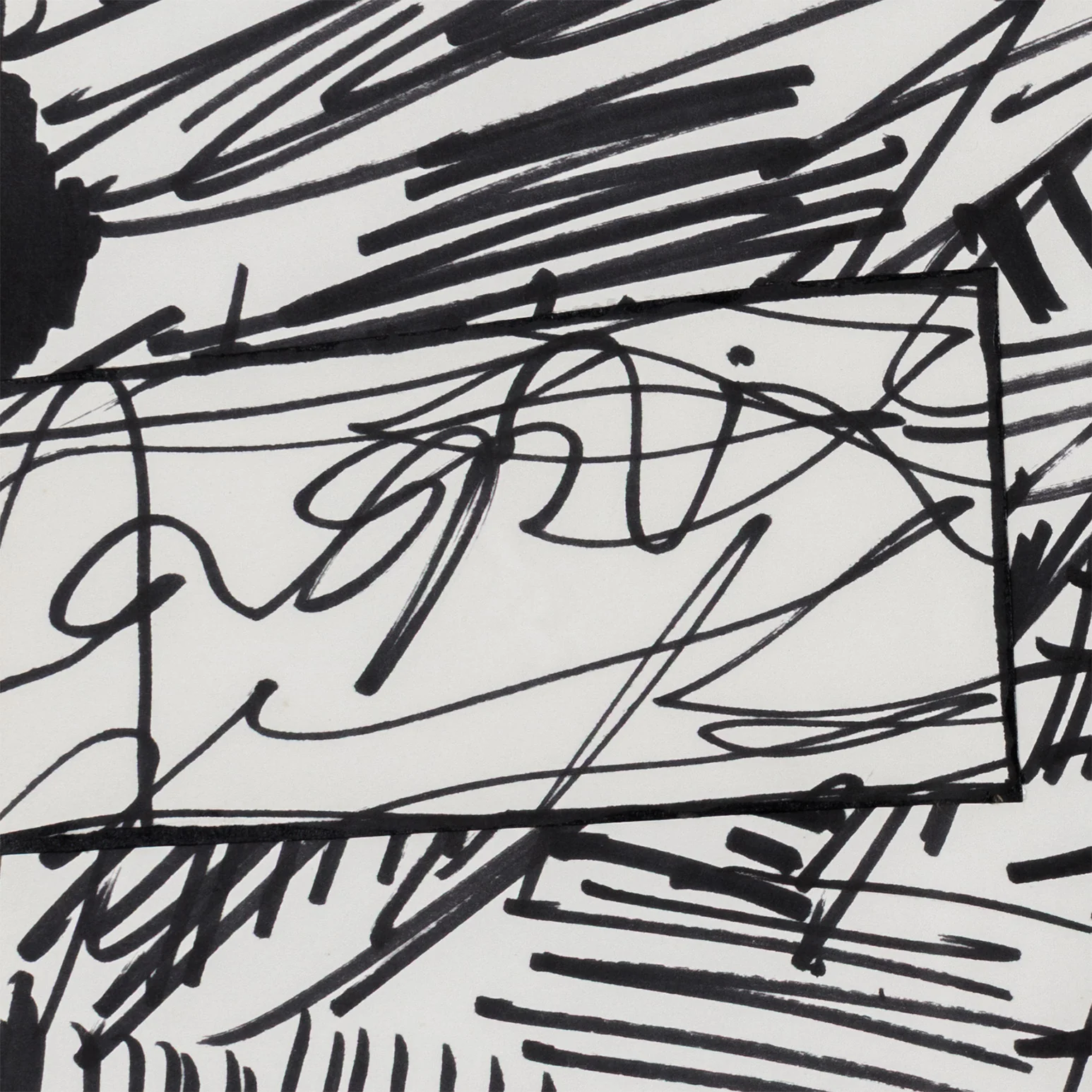 JEAN DUBUFFET "SITUATION XXVIII" COLLAGE, 1978 - Image 8