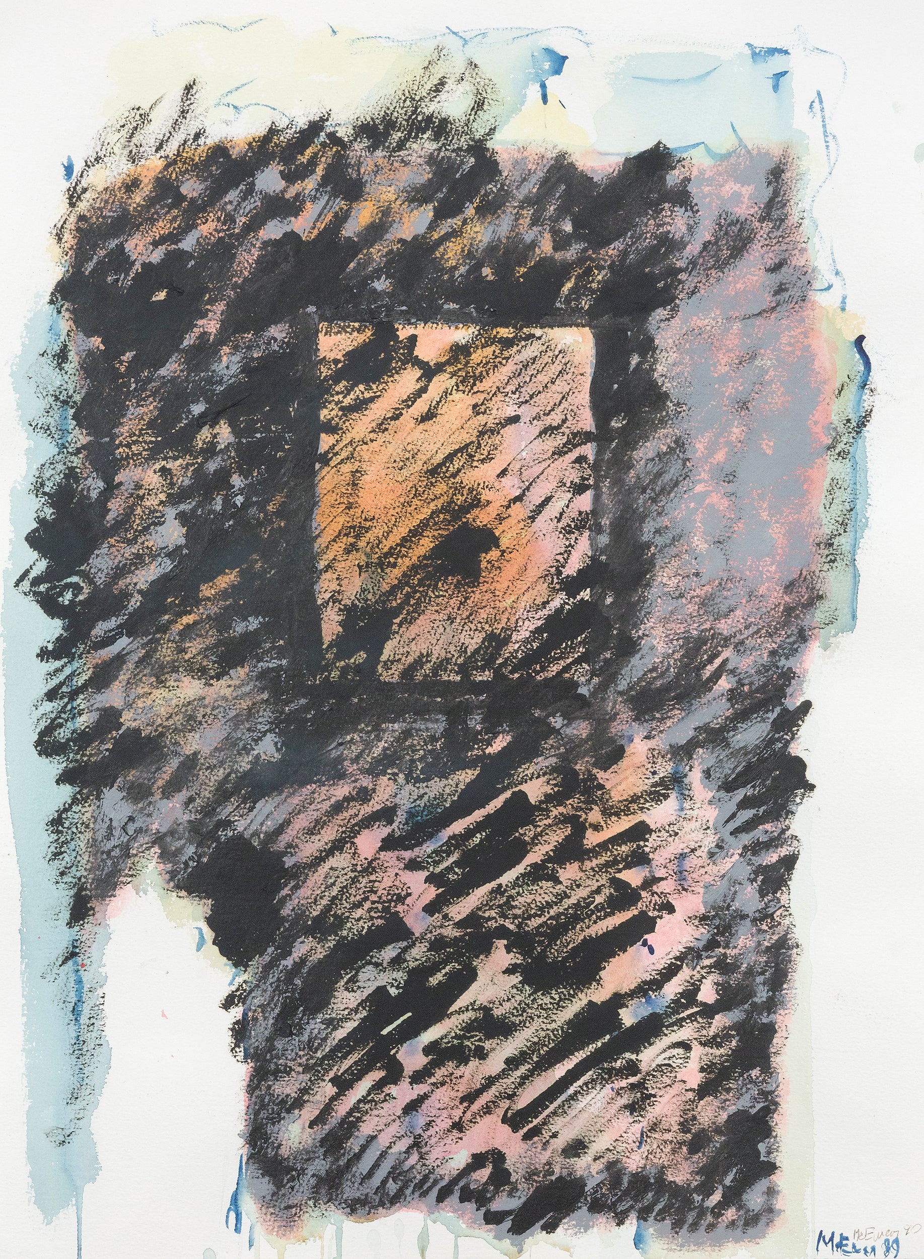 JEAN McEWEN "UNTITLED" WATERCOLOR, 1989 - Image 10