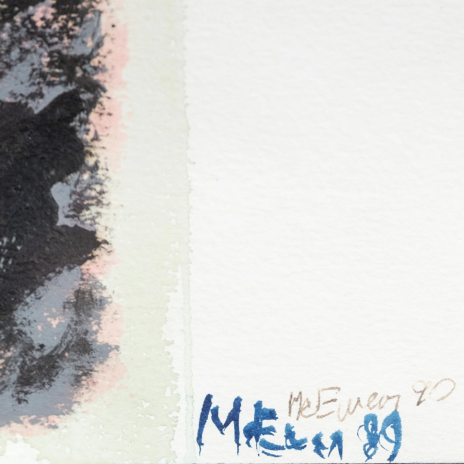 JEAN McEWEN "UNTITLED" WATERCOLOR, 1989 - Image 4