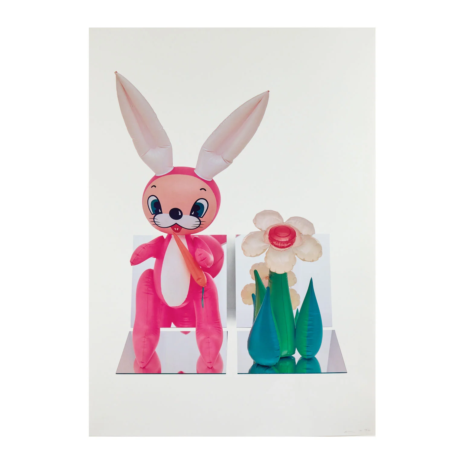 JEFF KOONS "INFLATABLE FLOWER & BUNNY", 1995 - Image 9