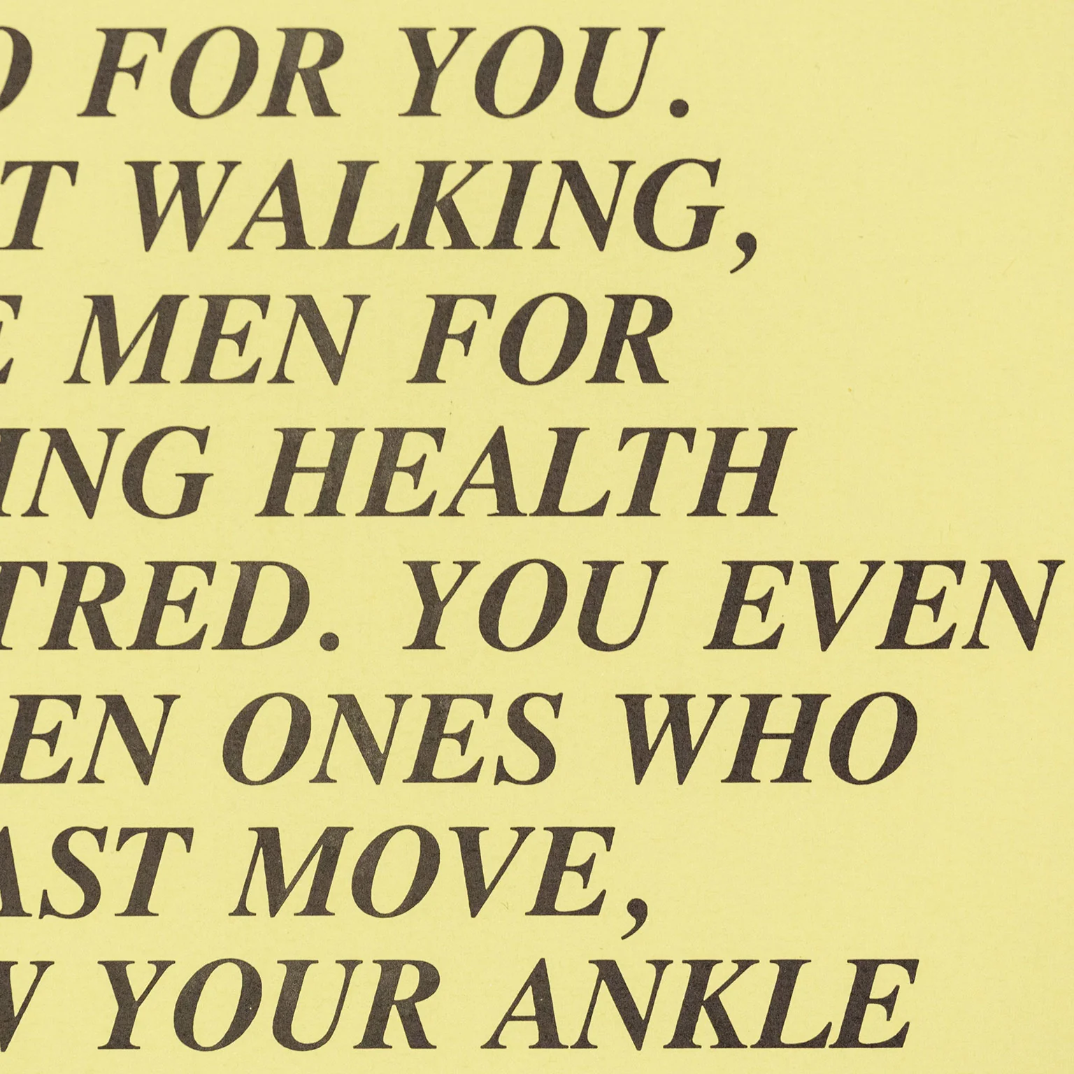 JENNY HOLZER "HALF-DEAD - INFLAMMATORY ESSAY" 1982 - Image 5