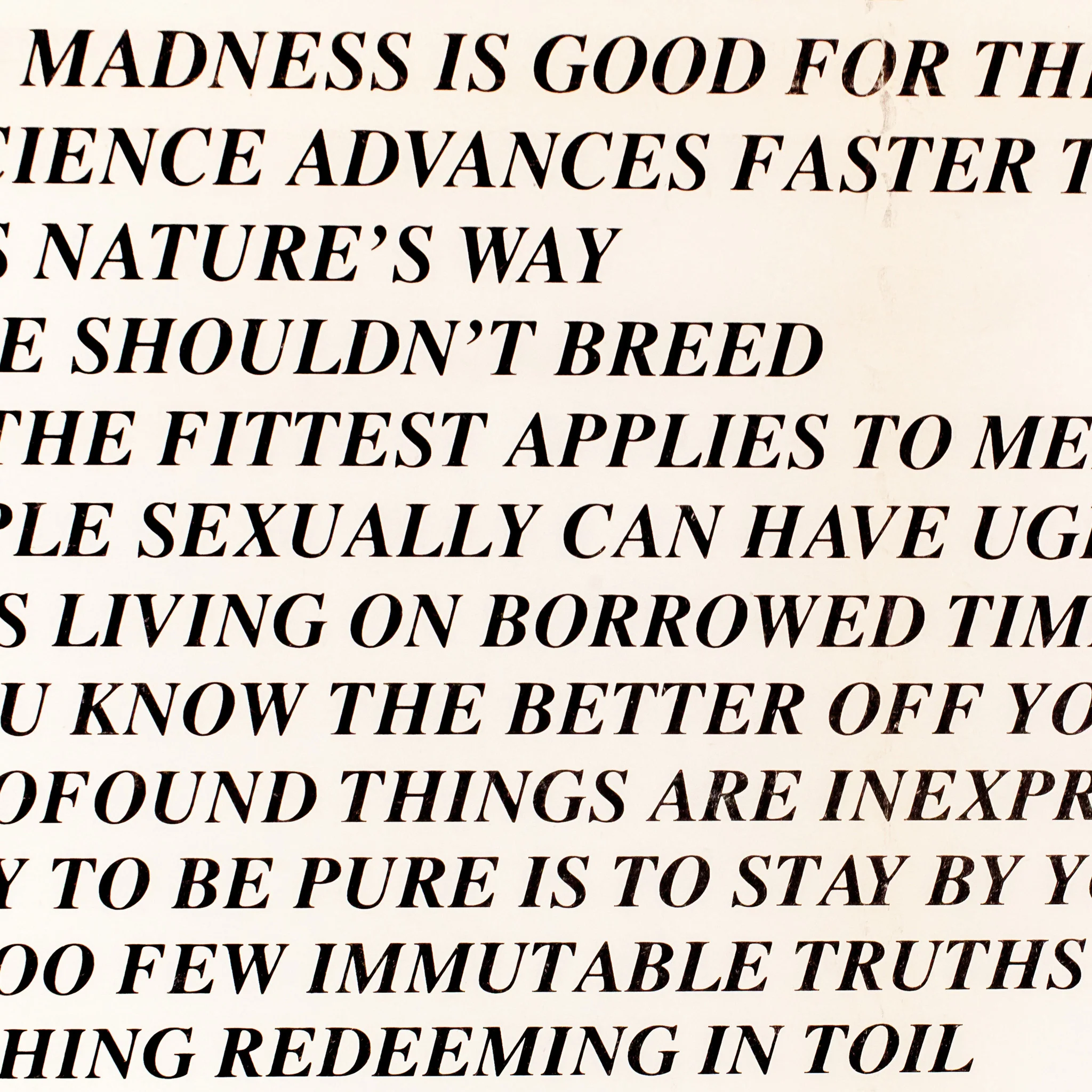 JENNY HOLZER "TRUISMS (TORONTO)" 1982 - Image 11