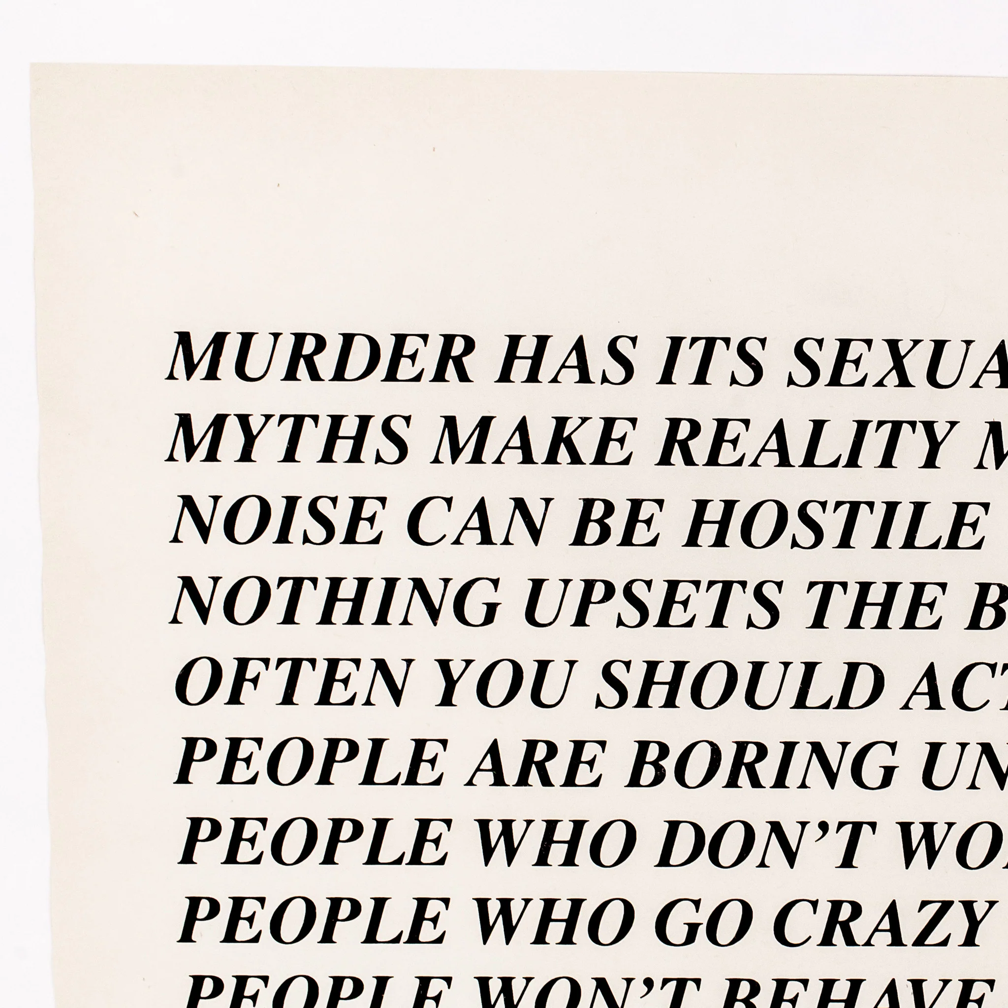 JENNY HOLZER "TRUISMS (TORONTO)" 1982 - Image 6