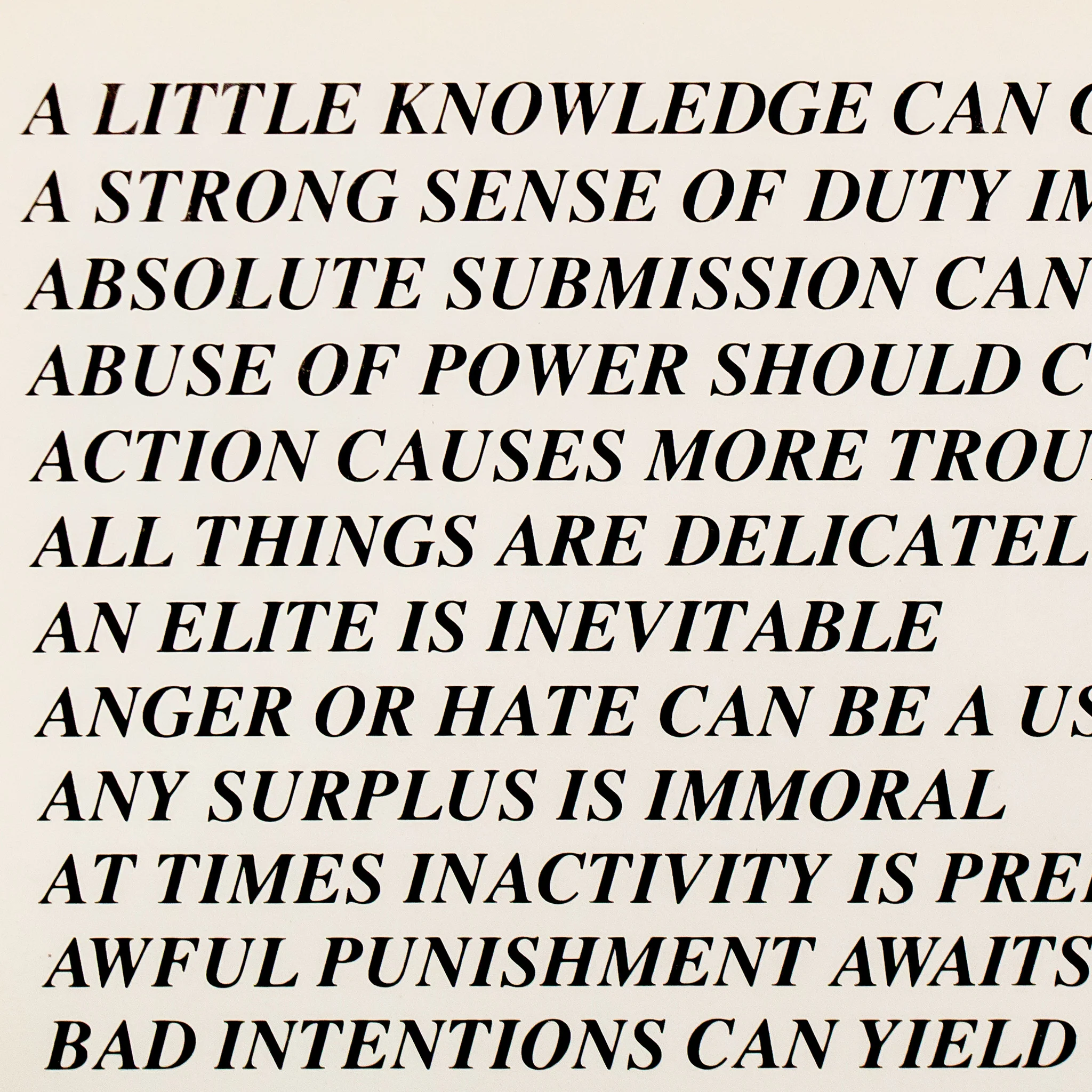JENNY HOLZER "TRUISMS (TORONTO)" 1982 - Image 7