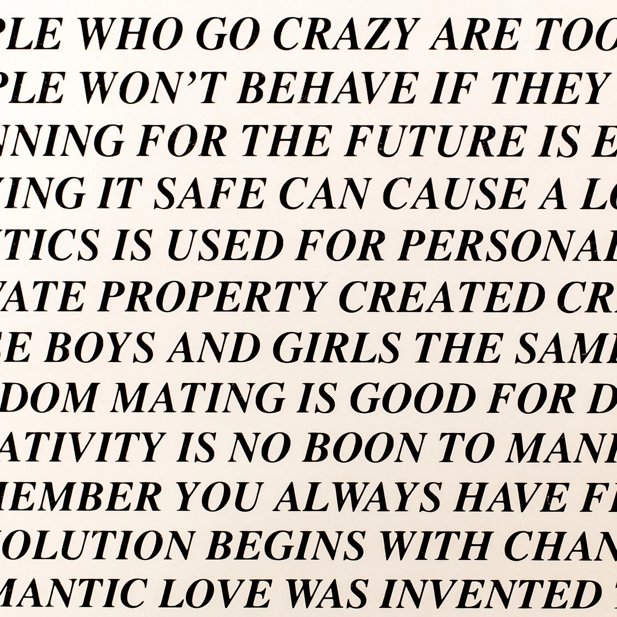 JENNY HOLZER "TRUISMS (TORONTO)" 1982 - Image 9