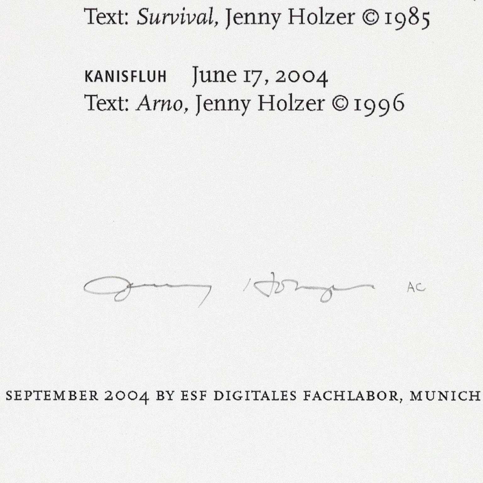 JENNY HOLZER "TRUTH BEFORE POWER", 2004 - Image 3
