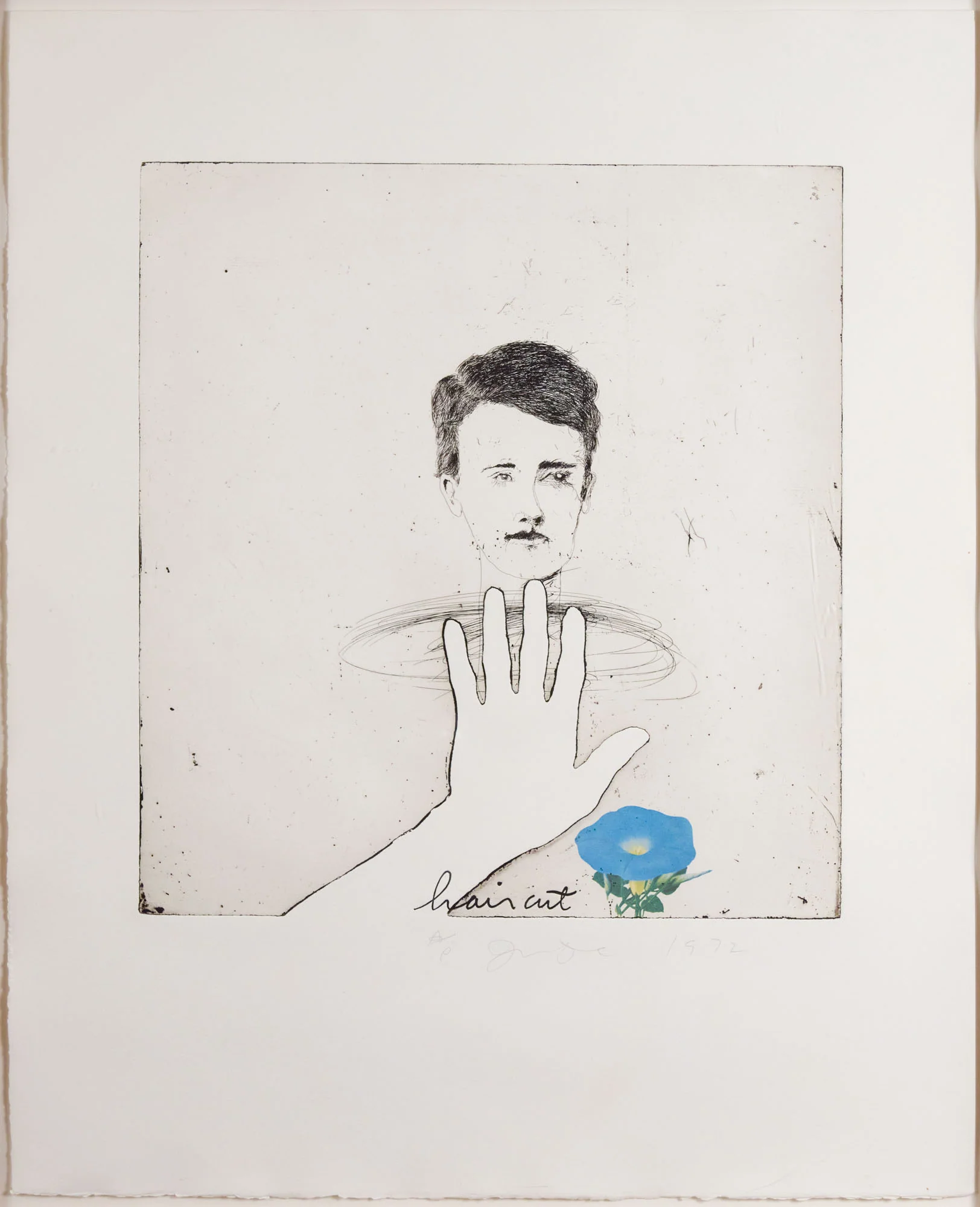 JIM DINE “BLUE HAIRCUT” ETCHING, 1972 - Image 10