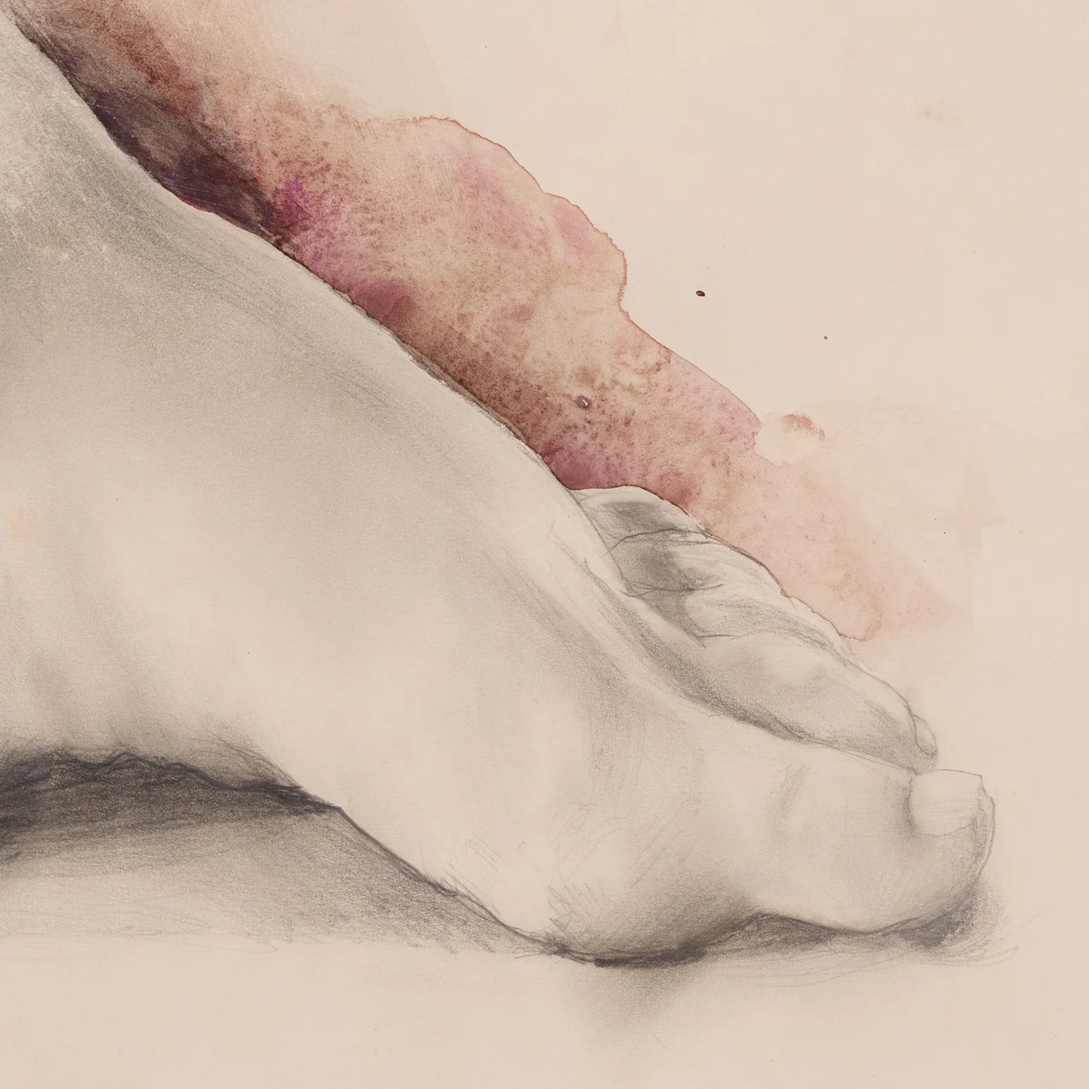 JIM DINE "FOOT" WATERCOLOR, 1978 - Image 6